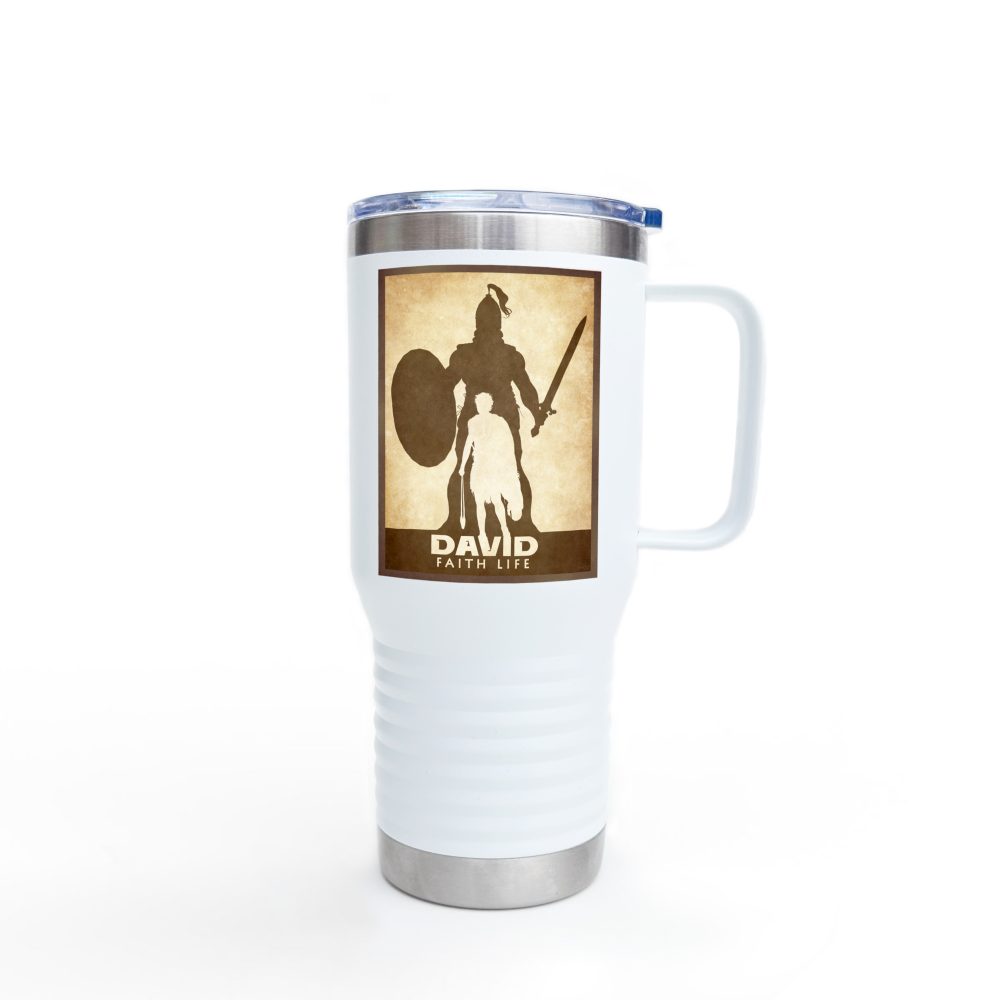 David and Goliath, Faith Life: Inspirational Insulated Tumbler, 20oz