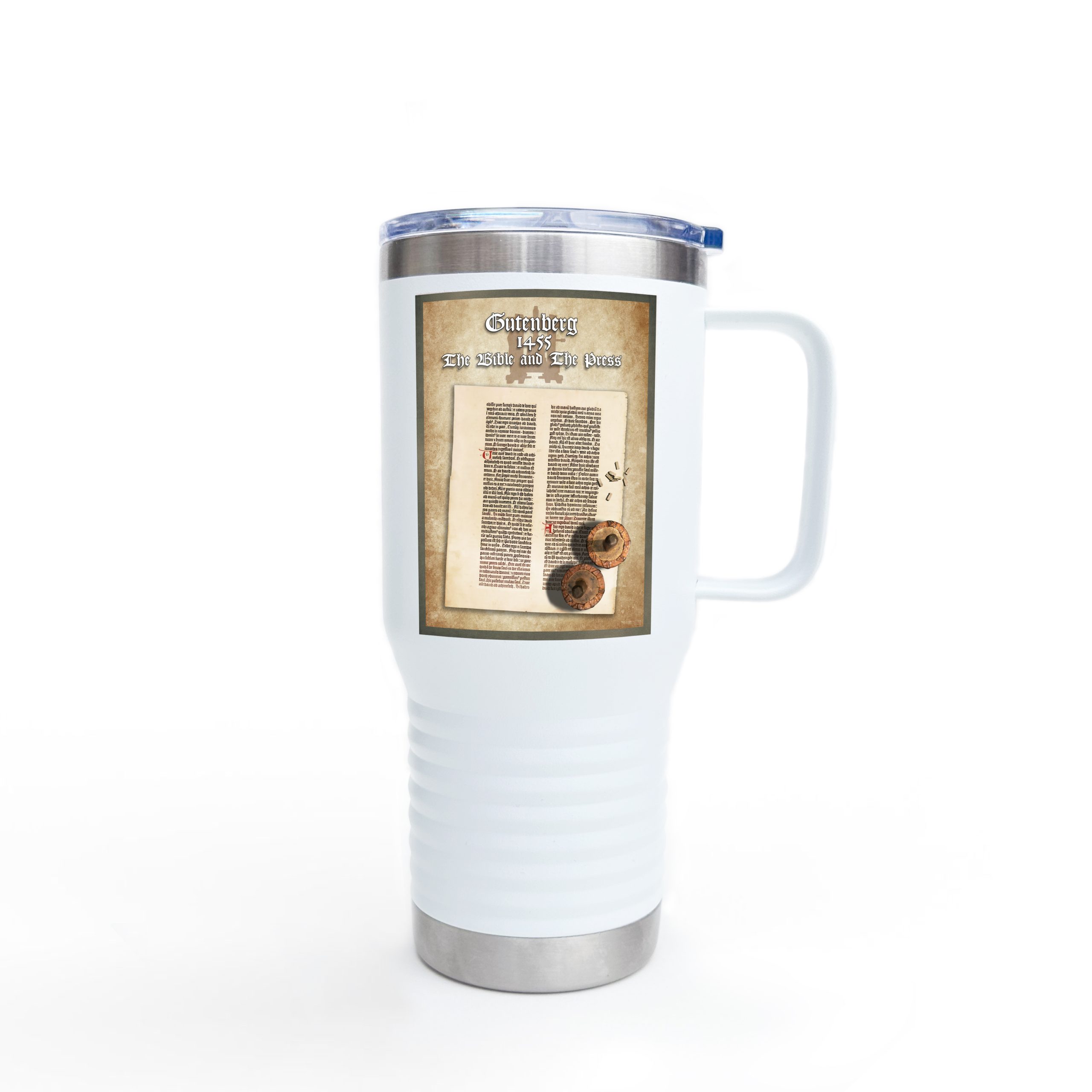 Gutenberg Bible: Inspirational Insulated Tumbler 20oz 1 Gutenberg Bible: Inspirational Insulated Tumbler 20oz