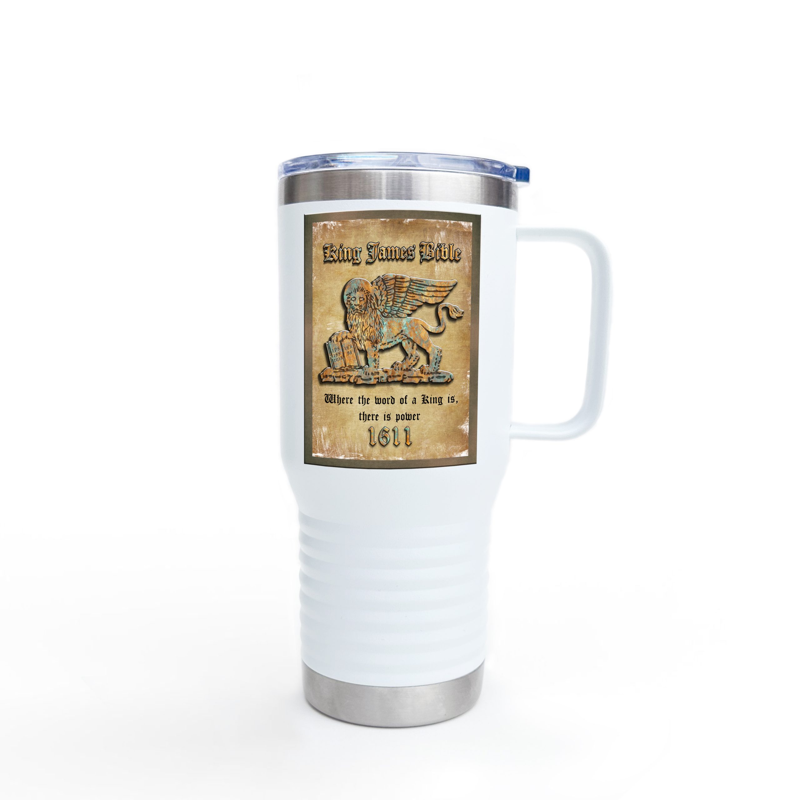 King James Bible Plaque Logo: Inspirational Insulated Tumbler, 20oz 1 King James Bible Plaque Logo: Inspirational Insulated Tumbler, 20oz