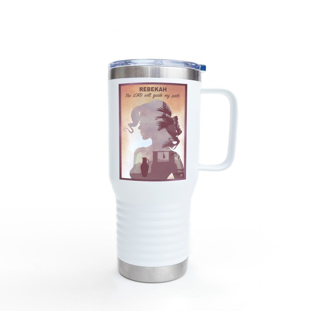 Rebekah, Destiny at the well: Inspirational Insulated Tumbler 20oz