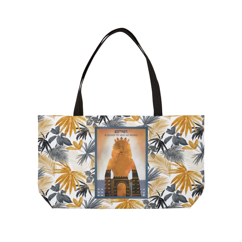 Halo House Esther A Queen to Save My People Vacation Weekender Tote Bag featuring inspirational biblical faith design
