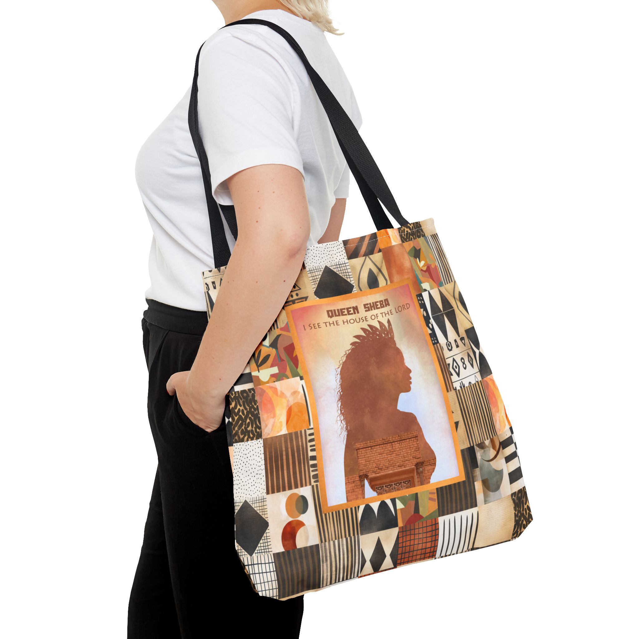 Queen of Sheba - To Hear the Wisdom of God Christian Tote Bag - Inspirational Faith Tote Bag 3 Queen of Sheba - To Hear the Wisdom of God Christian Tote Bag - Inspirational Faith Tote Bag - Image 3