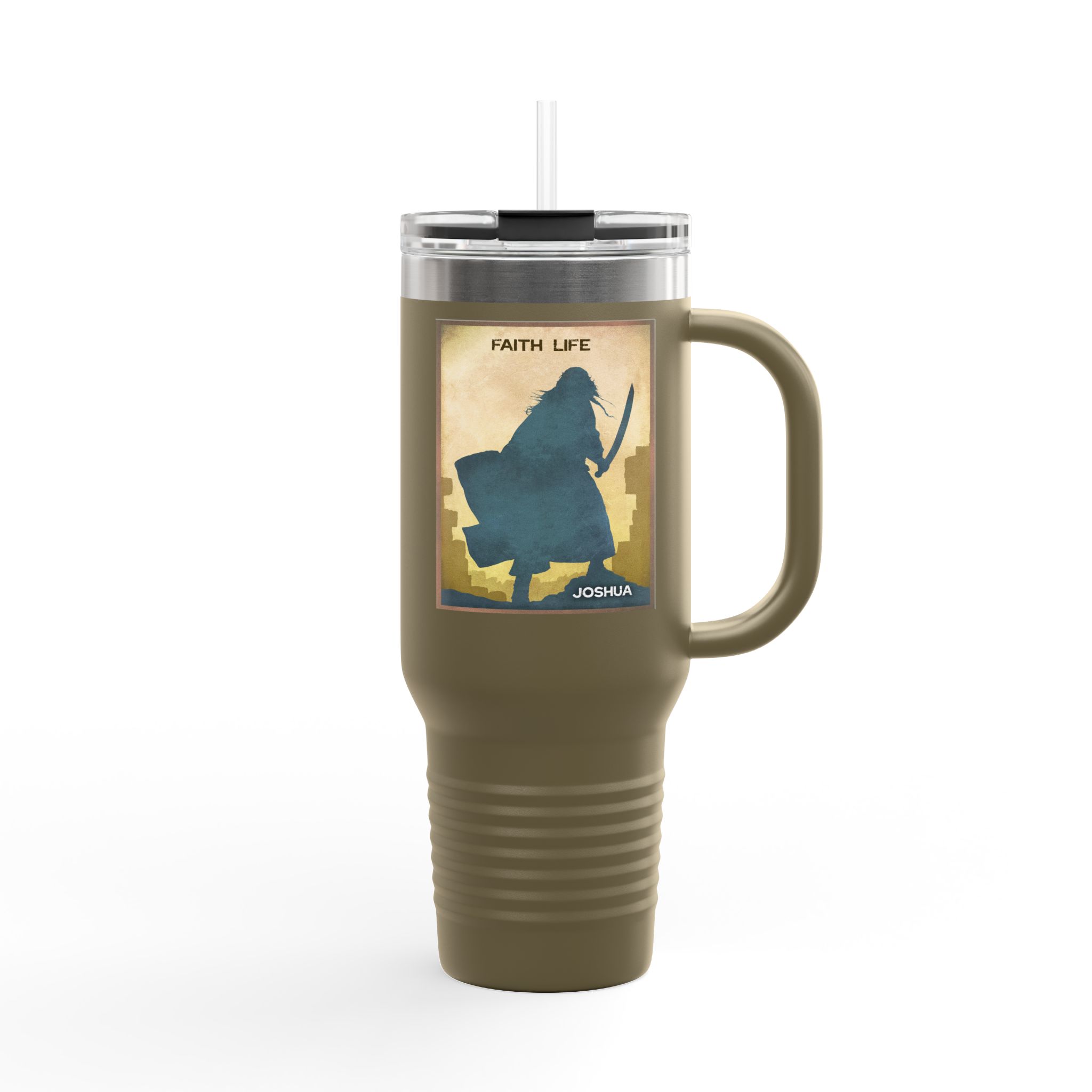 Joshua, Faith Life - Christian 40oz Tumbler 9 Joshua, Faith Life - Christian 40oz Tumbler - Image 9