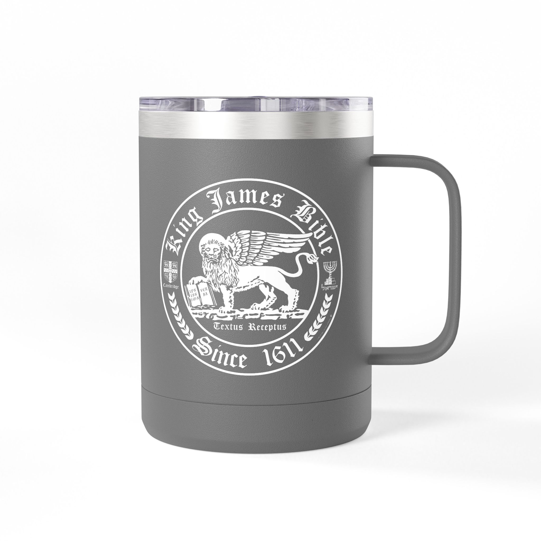 King James Bible White Lion Logo Christian Travel Mug - KJV Coffee Mug 15oz 26 King James Bible White Lion Logo Christian Travel Mug - KJV Coffee Mug 15oz - Image 26