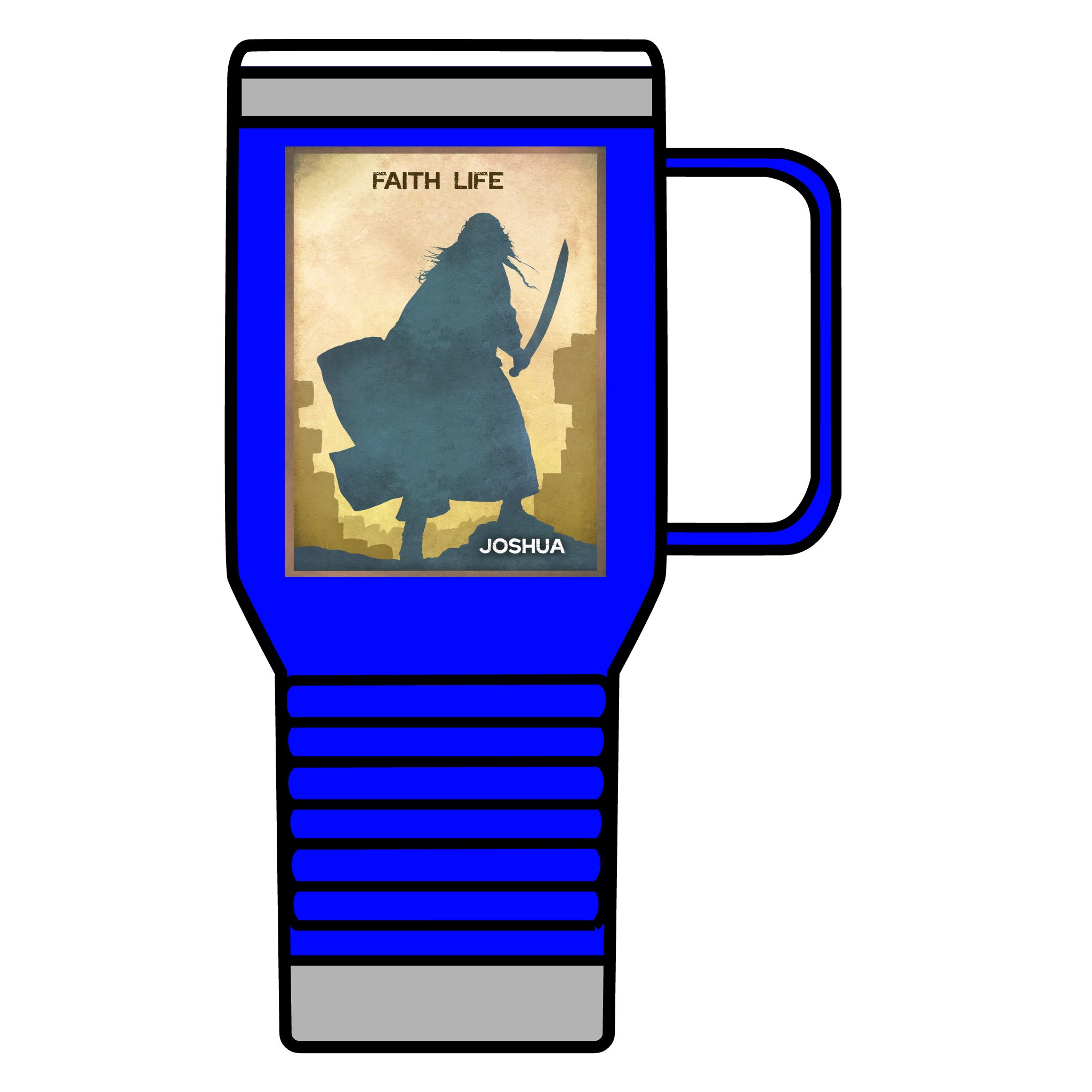 Joshua, Faith Life: Inspirational Insulated Tumbler, 20oz 7 Joshua, Faith Life: Inspirational Insulated Tumbler, 20oz - Image 7