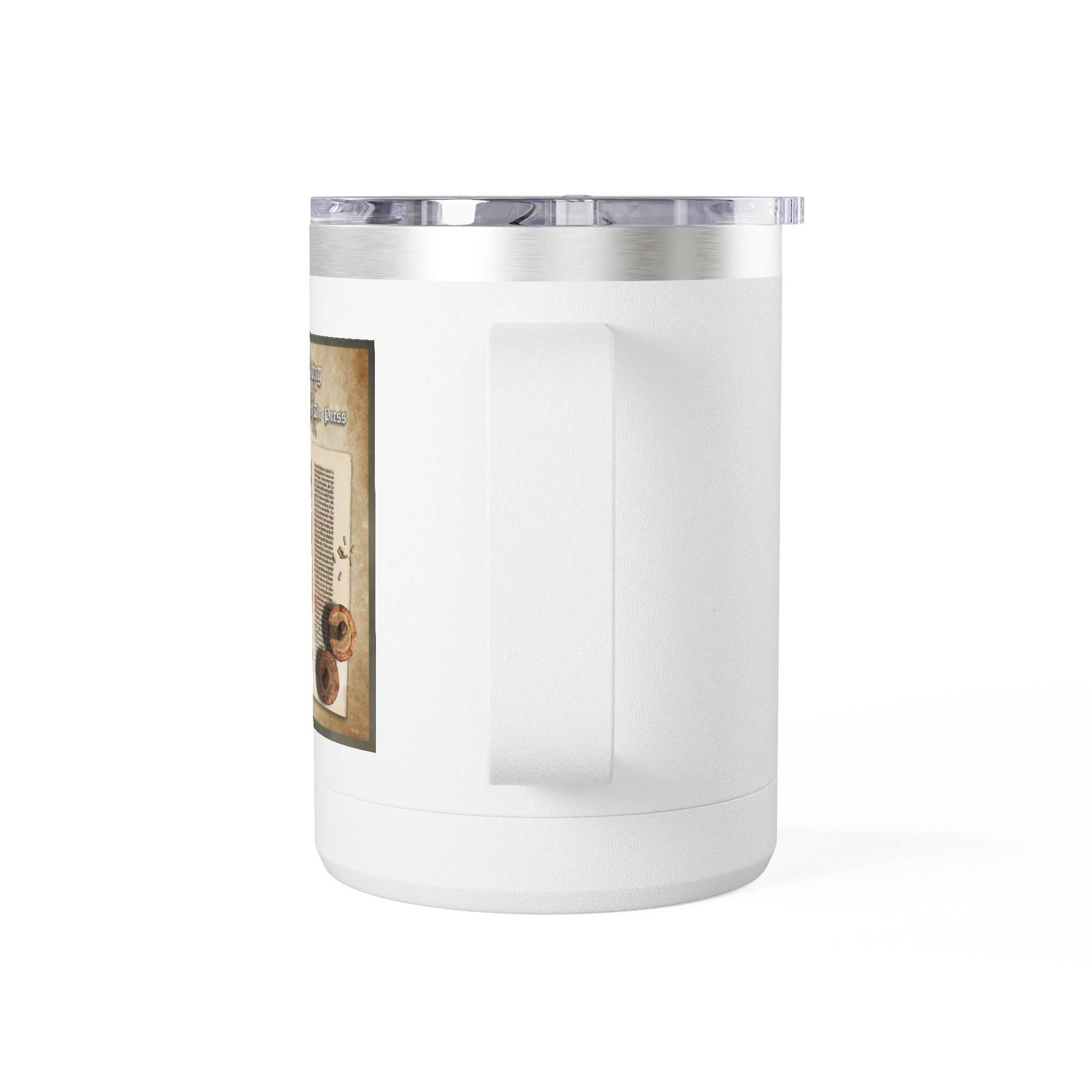 The Gutenberg Bible Christian Travel Mug - Historic Bible Coffee Mug 15oz 3 The Gutenberg Bible Christian Travel Mug - Historic Bible Coffee Mug 15oz - Image 3