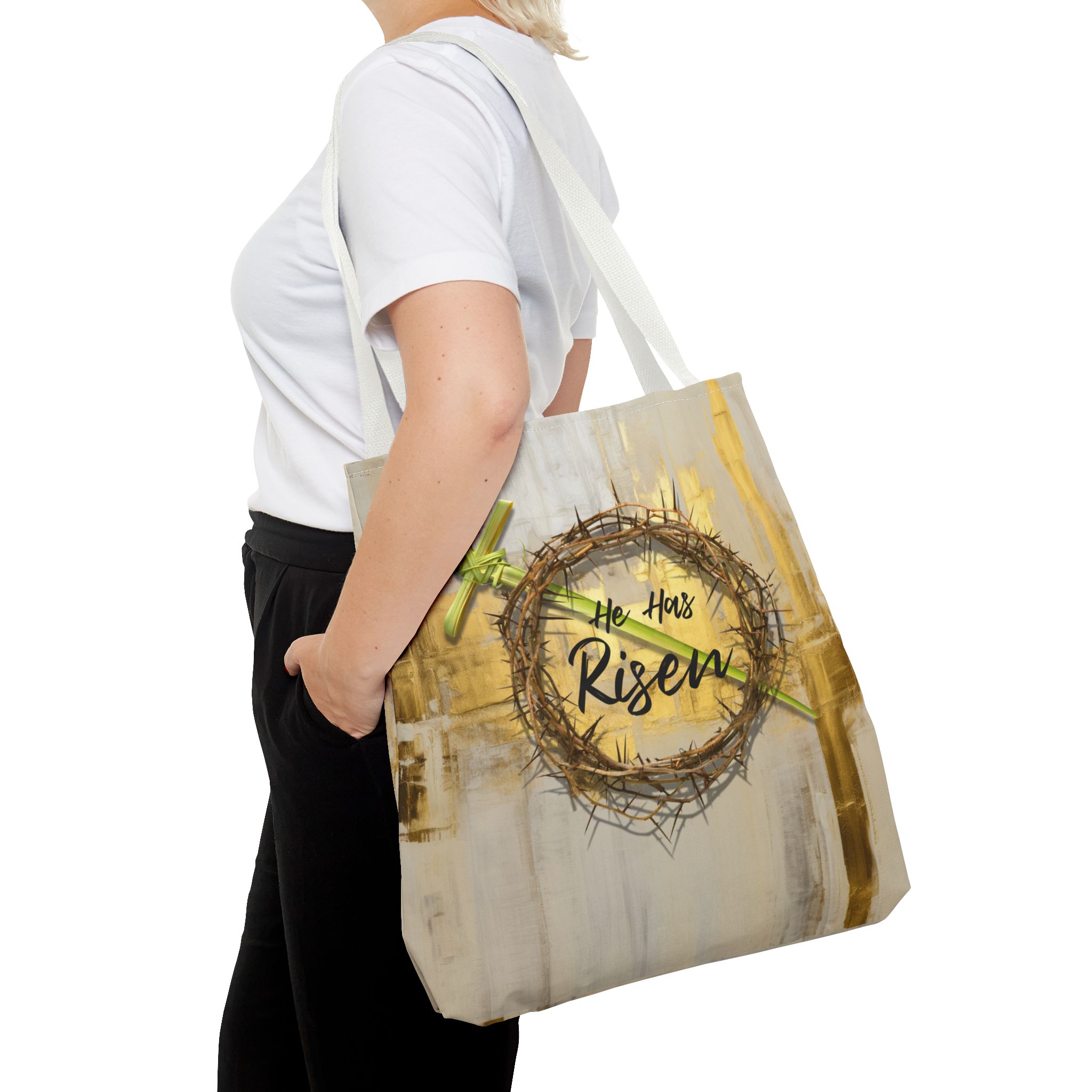 Palm Sunday Christian Tote Bag - Inspirational Holy Week Faith Tote Bag Halo House Palm Sunday Christian Tote Bag - Inspirational Holy Week Faith Tote Bag - Image 7