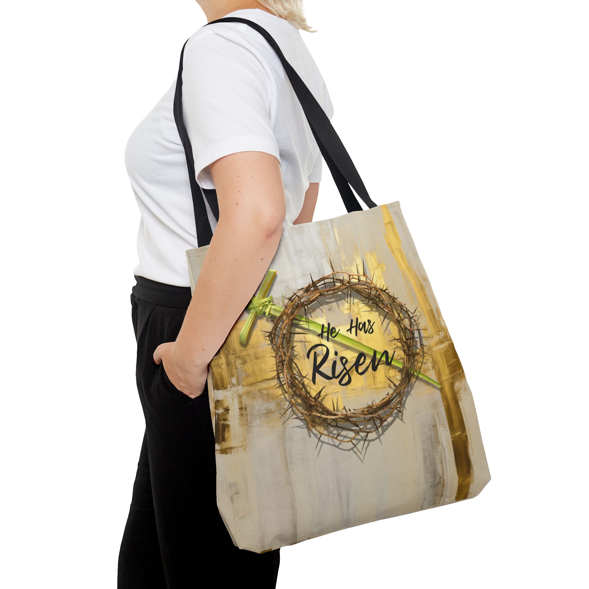 Palm Sunday Christian Tote Bag - Inspirational Holy Week Faith Tote Bag Halo House Palm Sunday Christian Tote Bag - Inspirational Holy Week Faith Tote Bag - Image 3