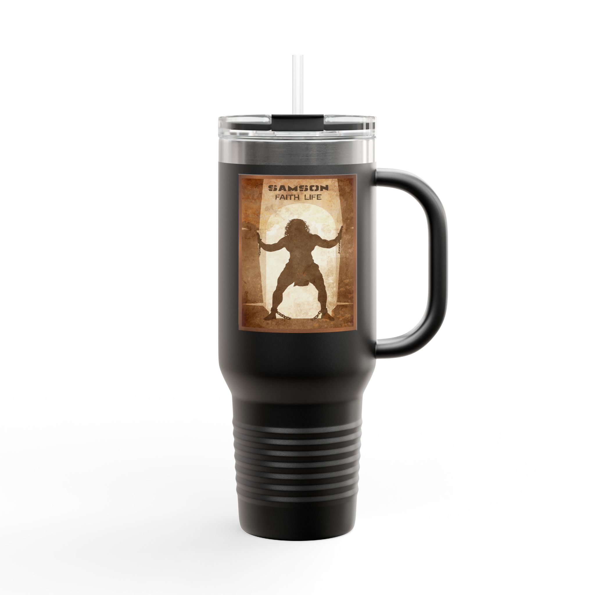 Samson, Faith Life - Christian 40oz Tumbler 5 Samson, Faith Life - Christian 40oz Tumbler - Image 5