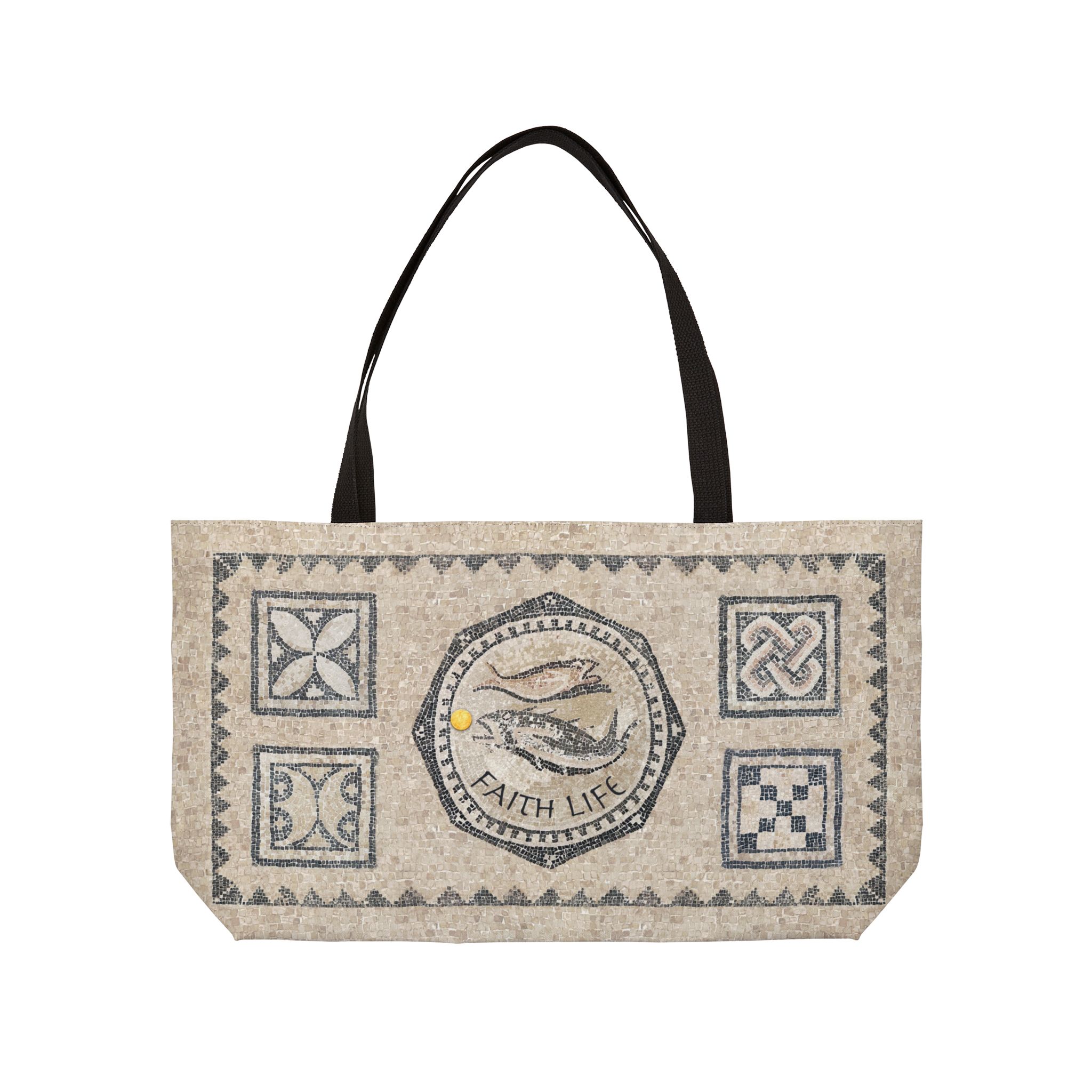 Christian Fish Mosaic - Vacation Weekender Tote Bag 1 Christian Fish Mosaic - Vacation Weekender Tote Bag