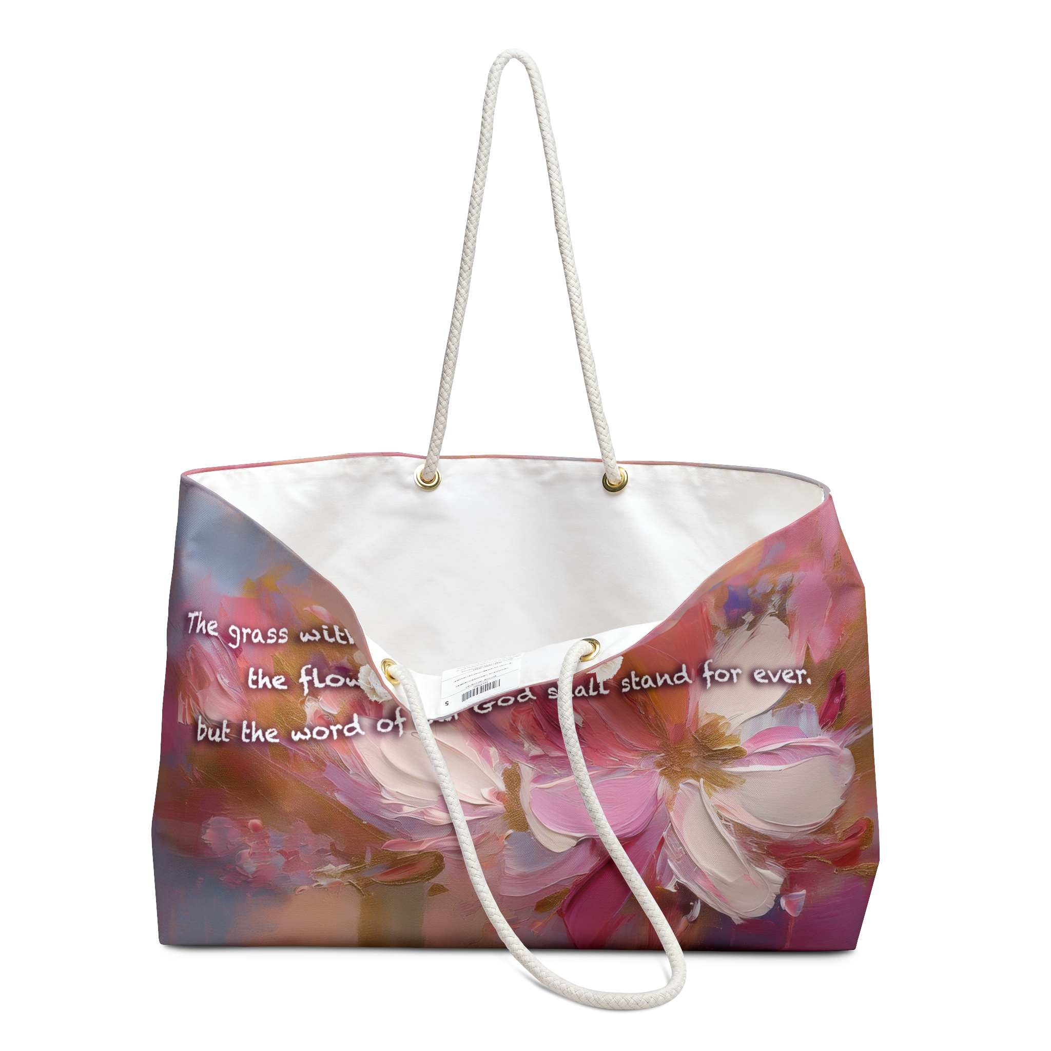 The Word of our God Shall Stand Forever - Boston Weekender Tote Bag 3 The Word of our God Shall Stand Forever - Boston Weekender Tote Bag - Image 3
