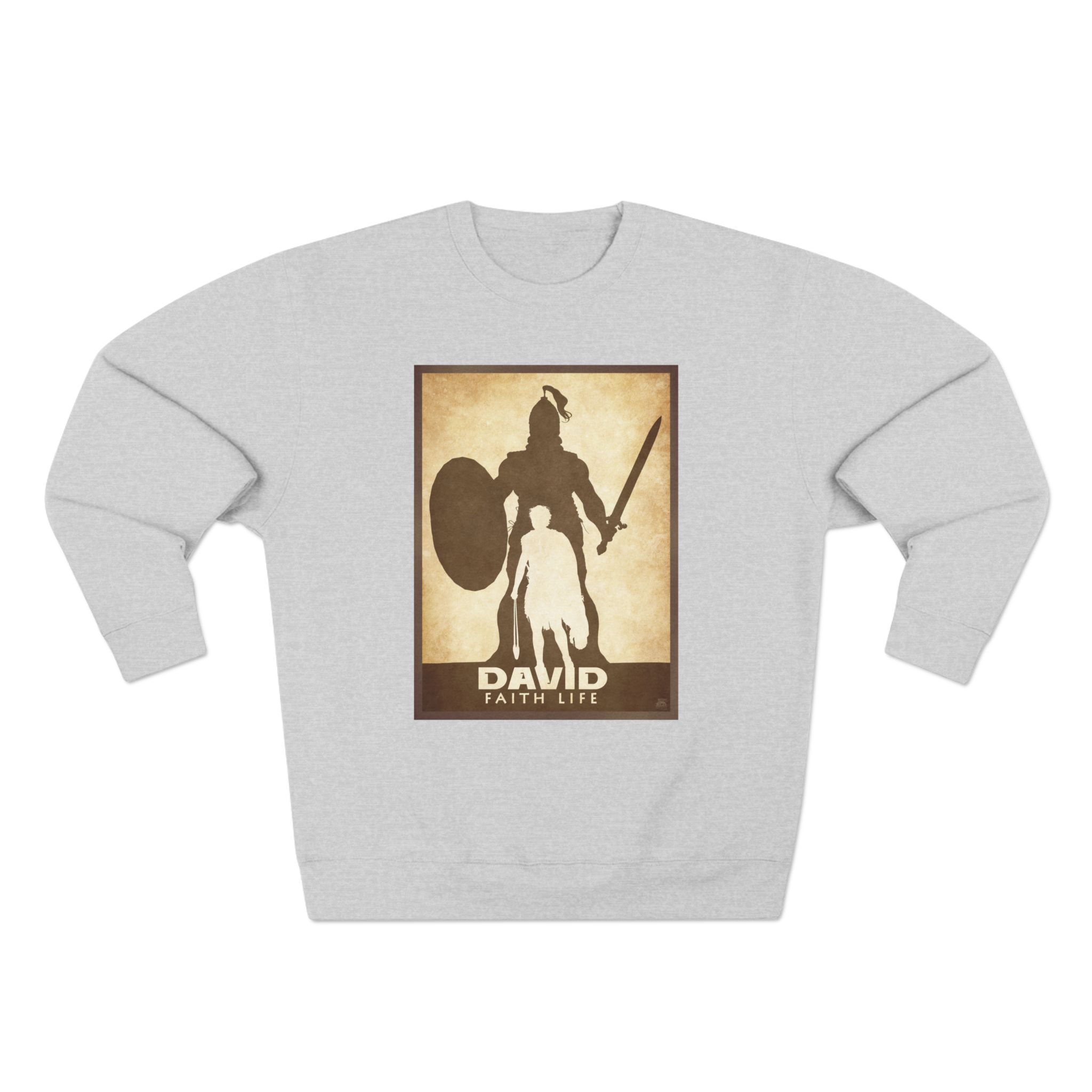 David and Goliath, Faith Life : Sweatshirt Halo House David and Goliath, Faith Life : Sweatshirt