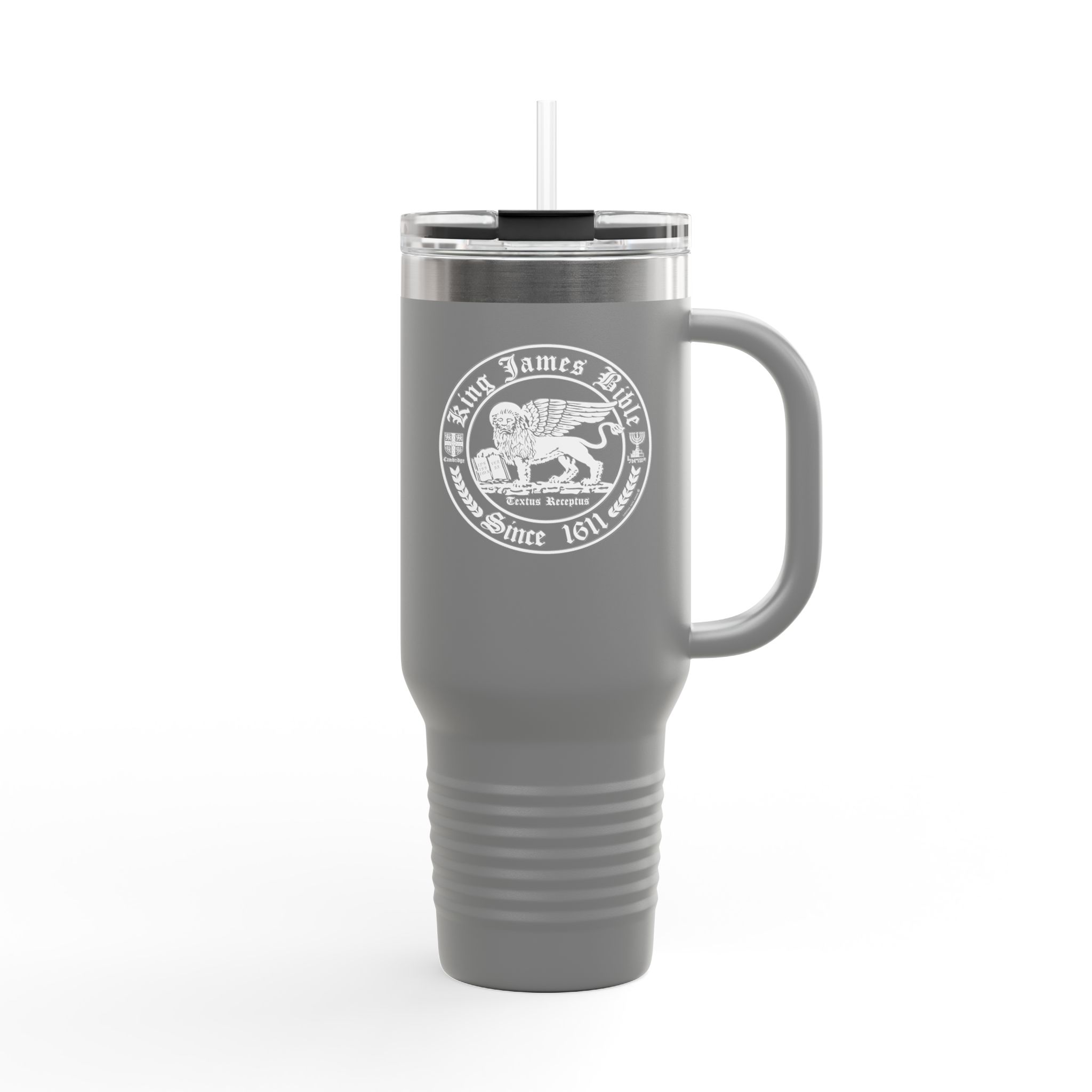 King James Bible White Lion Logo - Christian Tumbler 40oz - KJV Tumbler 13 King James Bible White Lion Logo - Christian Tumbler 40oz - KJV Tumbler - Image 13