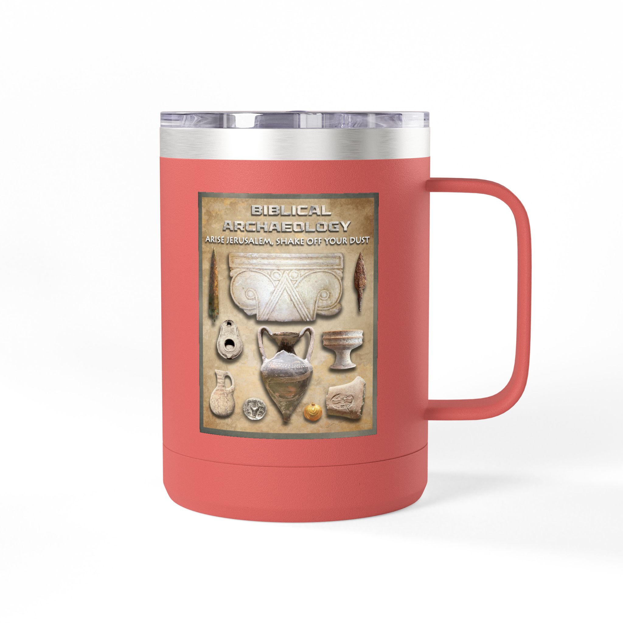 Biblical Archaeology Christian Travel Mug - Bible Coffee Mug 15oz 26 Biblical Archaeology Christian Travel Mug - Bible Coffee Mug 15oz - Image 26