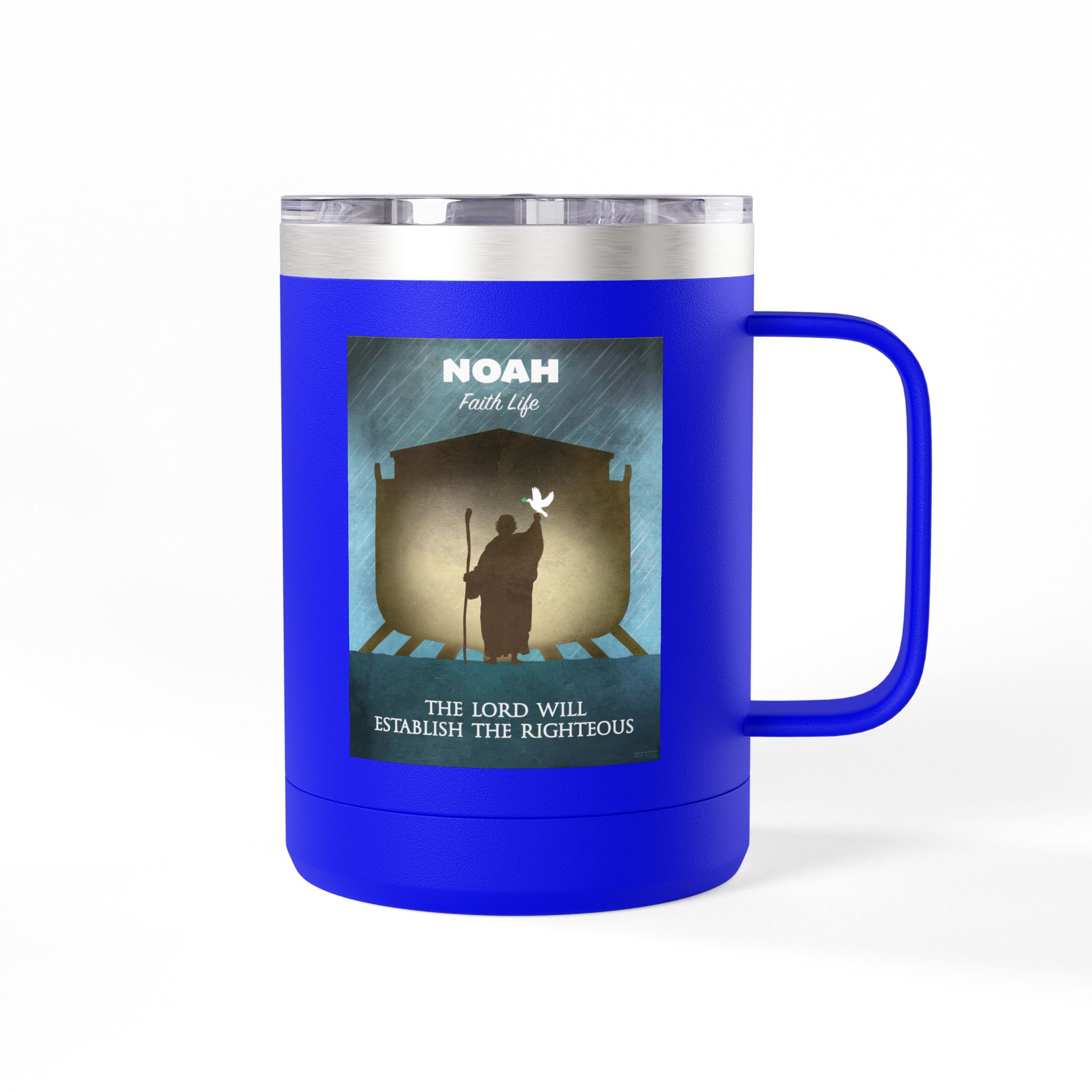 Noah and the Ark Christian Travel Mug - Bible Coffee Mug 15oz 18 Noah and the Ark Christian Travel Mug - Bible Coffee Mug 15oz - Image 18