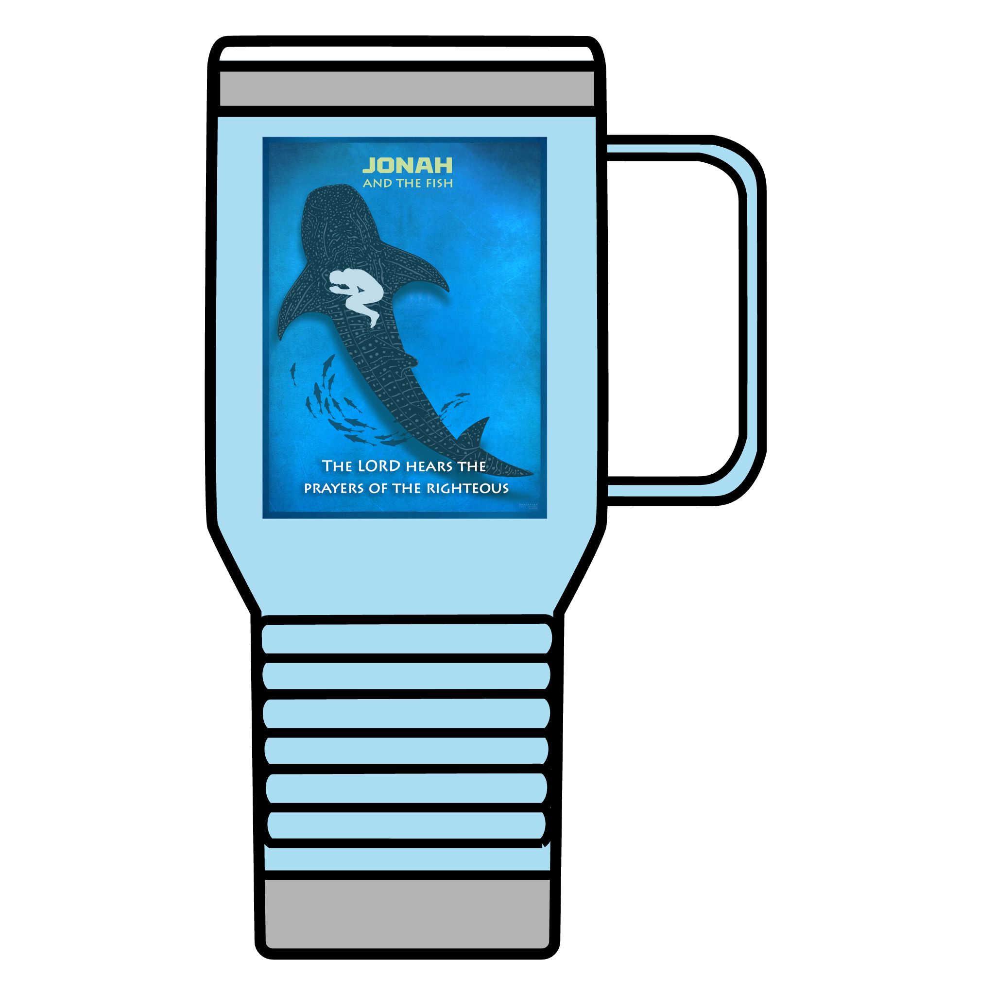 Jonah, and the Fish: Inspirational Insulated Tumbler 20oz 7 Jonah, and the Fish: Inspirational Insulated Tumbler 20oz - Image 7