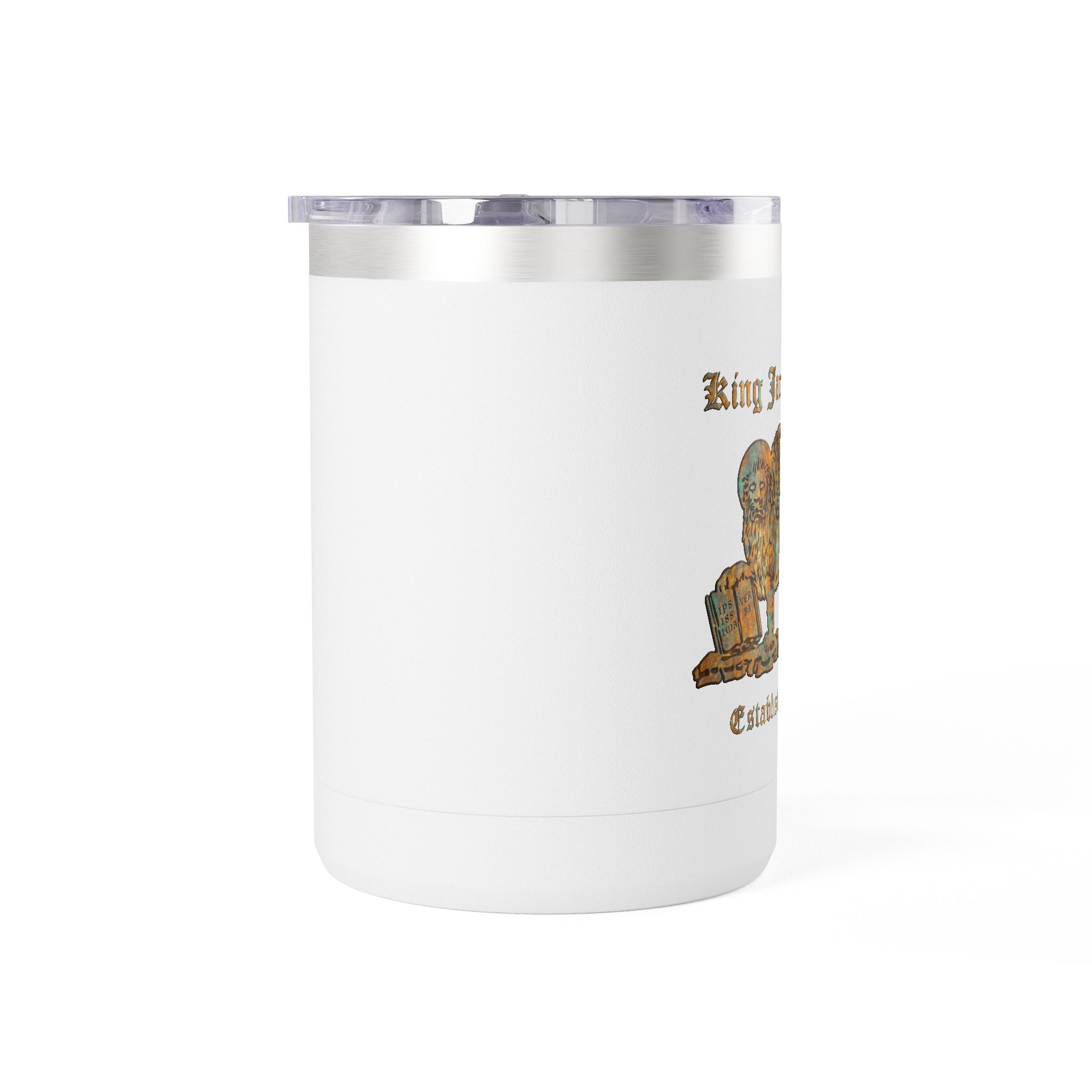 King James Bible Golden Lion Logo Christian Travel Mug - KJV Coffee Mug 15oz 2 King James Bible Golden Lion Logo Christian Travel Mug - KJV Coffee Mug 15oz - Image 2