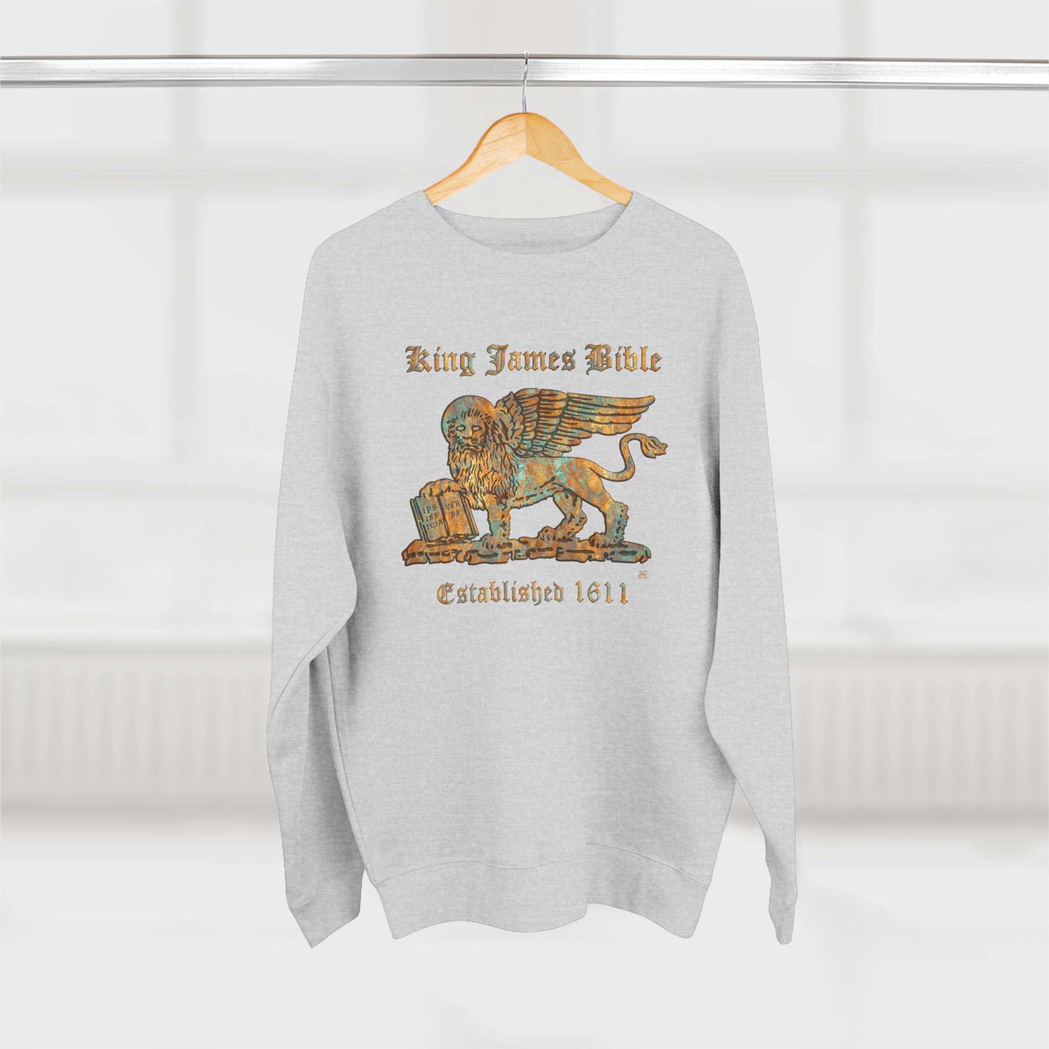 KJV Gold Lion Logo : Sweatshirt 2 KJV Gold Lion Logo : Sweatshirt - Image 2