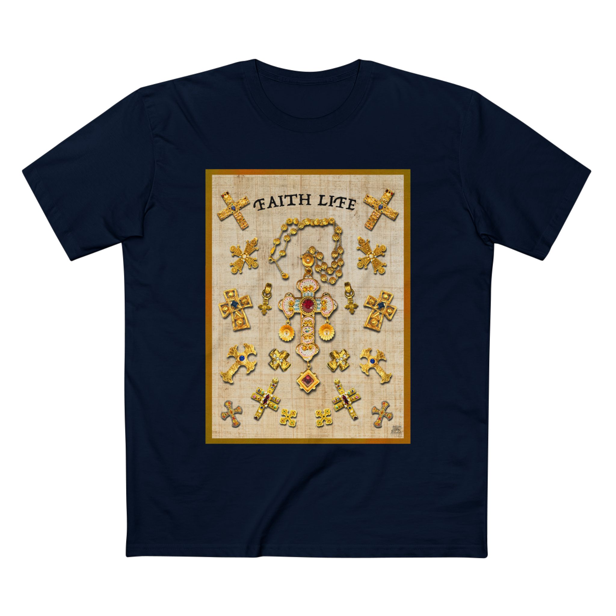 Golden Crosses Faith-Based Christian T-Shirt 16 Golden Crosses Faith-Based Christian T-Shirt - Image 16