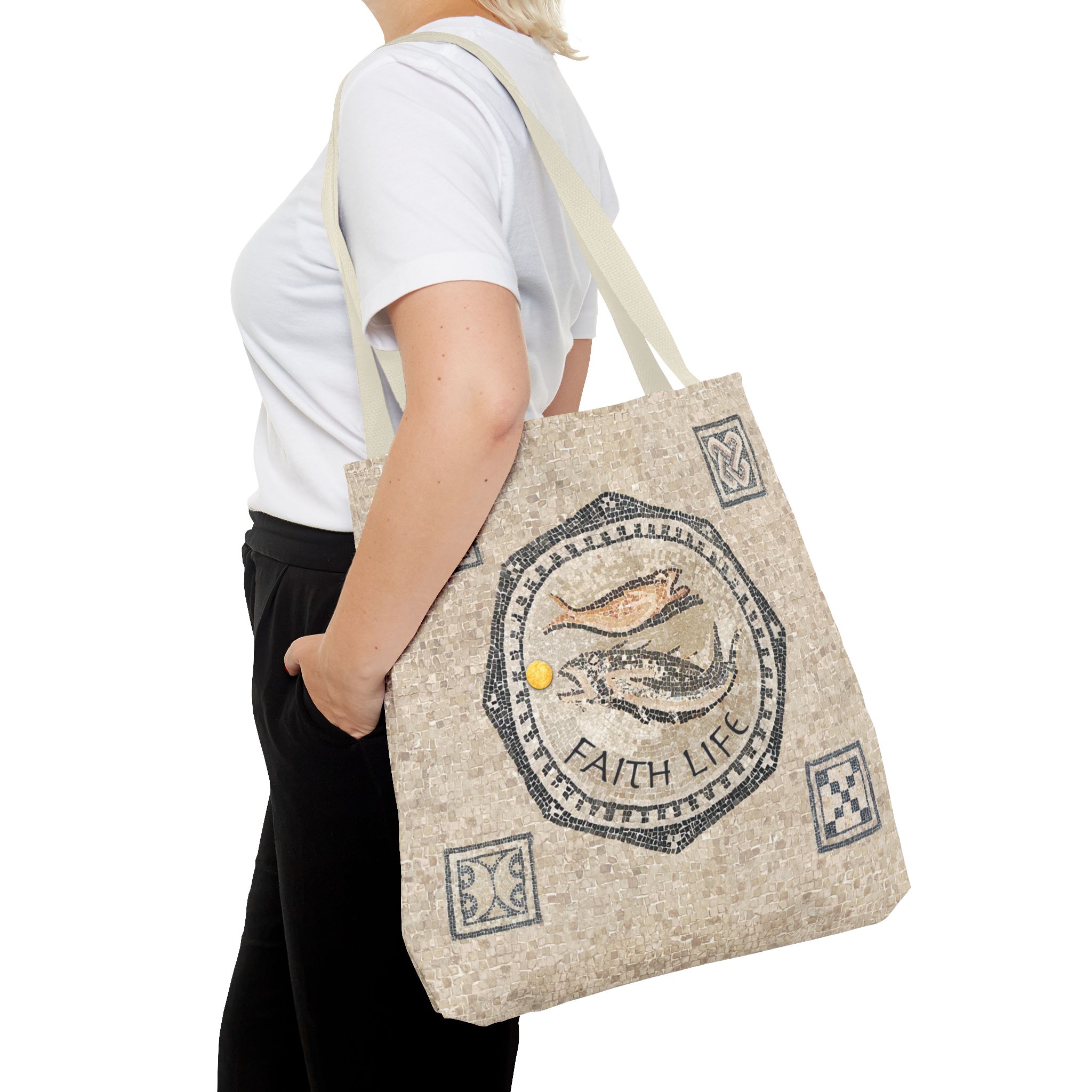 Christian Fish Mosaic Tote Bag - Inspirational Faith Gift Tote for Women 11 Christian Fish Mosaic Tote Bag - Inspirational Faith Gift Tote for Women - Image 11