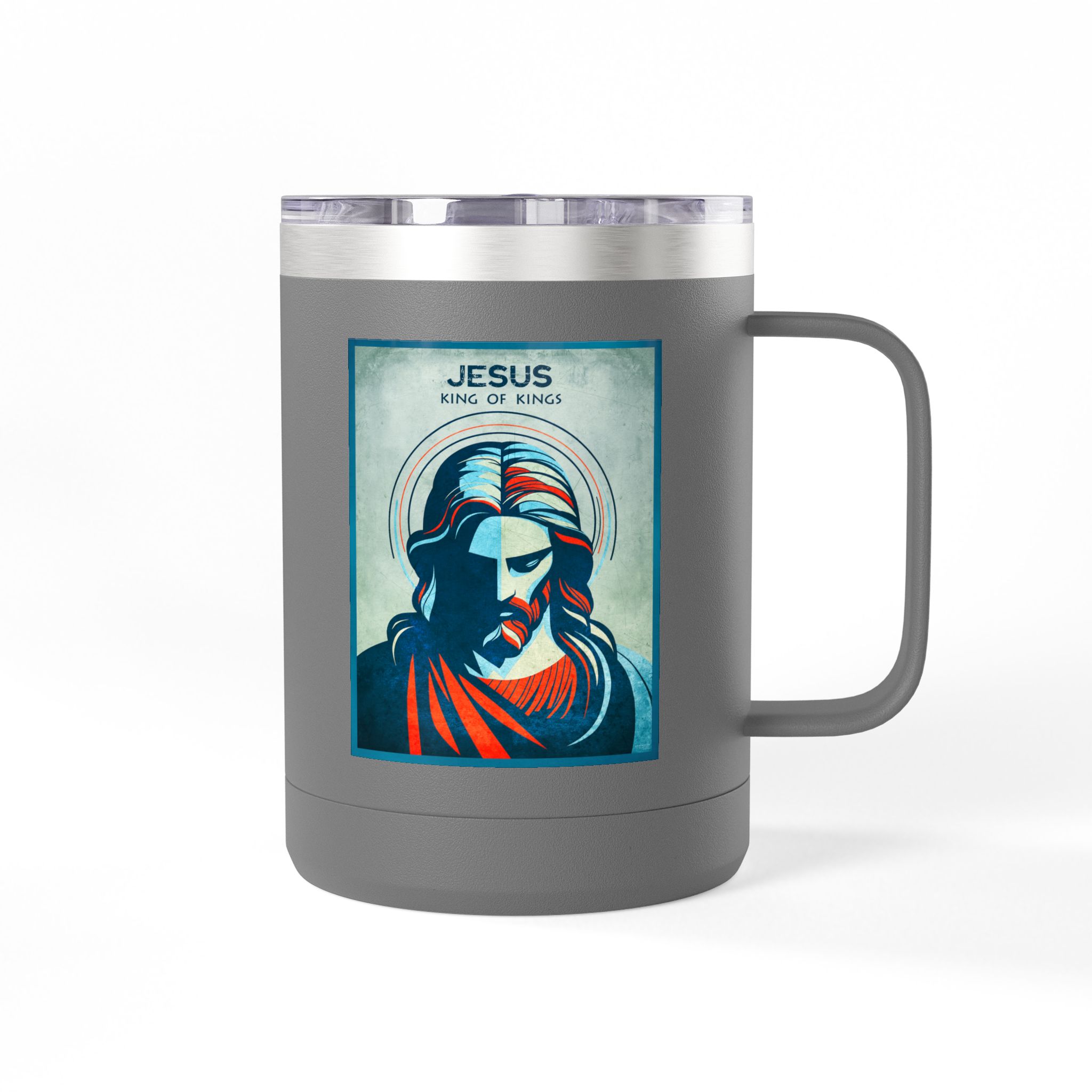 Jesus, King of Kings Christian Travel Mug - Bible Coffee Mug 15oz 26 Jesus, King of Kings Christian Travel Mug - Bible Coffee Mug 15oz - Image 26
