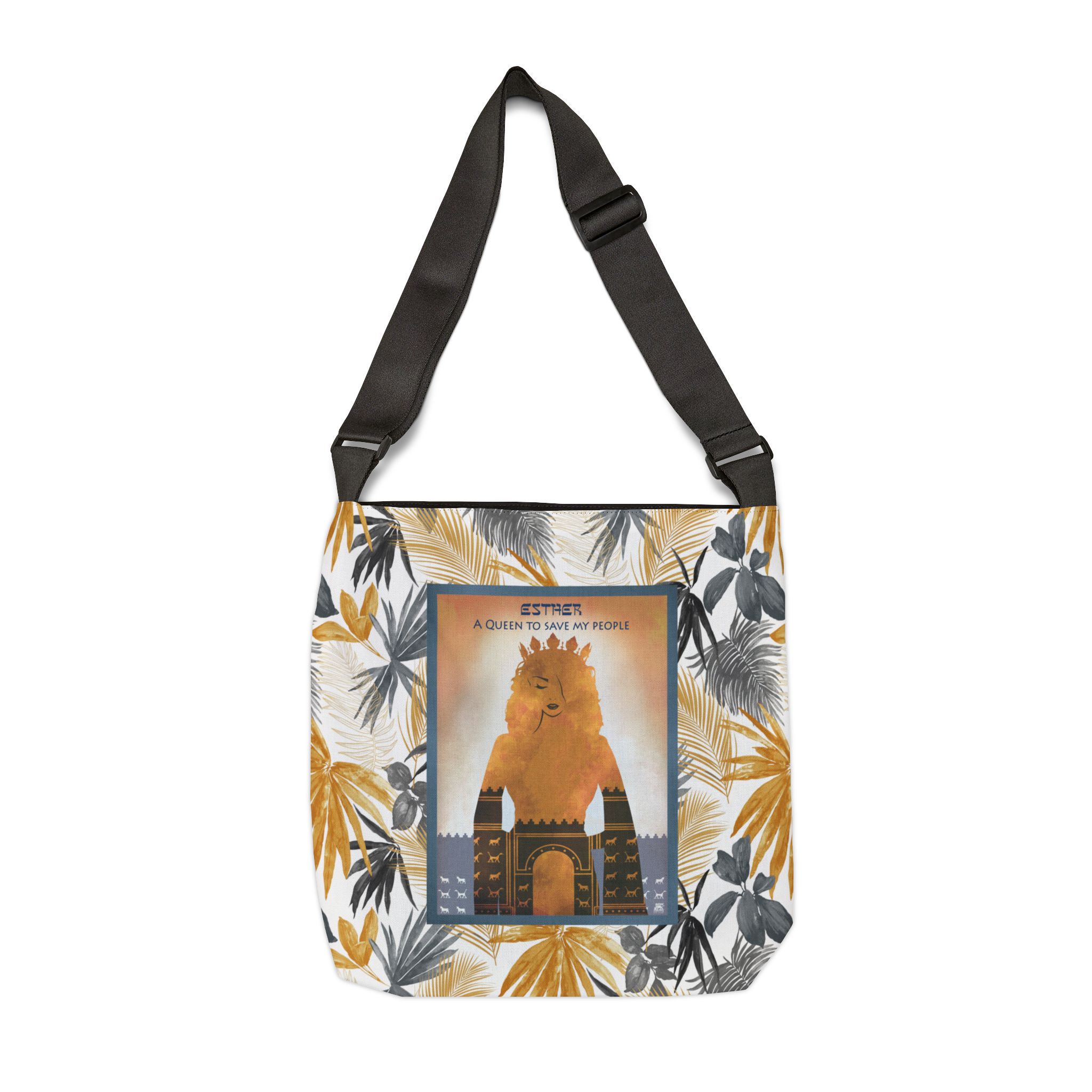 Esther, A Queen to Save My People - Adjustable Tote Bag 2 Esther, A Queen to Save My People - Adjustable Tote Bag - Image 2