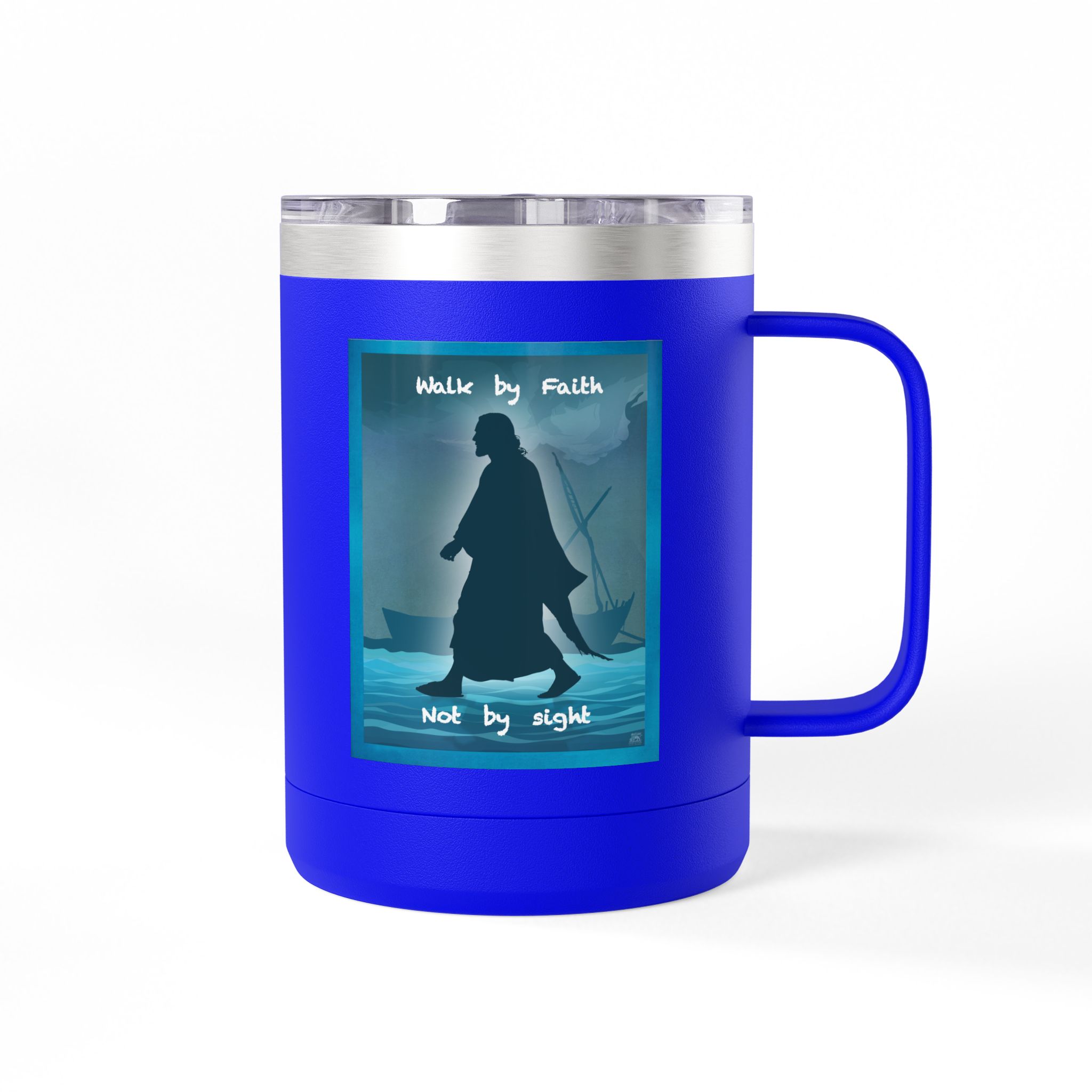 Jesus, Walk by Faith, Not by Sight Christian Travel Mug - Bible Coffee Mug 15oz 18 Jesus, Walk by Faith, Not by Sight Christian Travel Mug - Bible Coffee Mug 15oz - Image 18