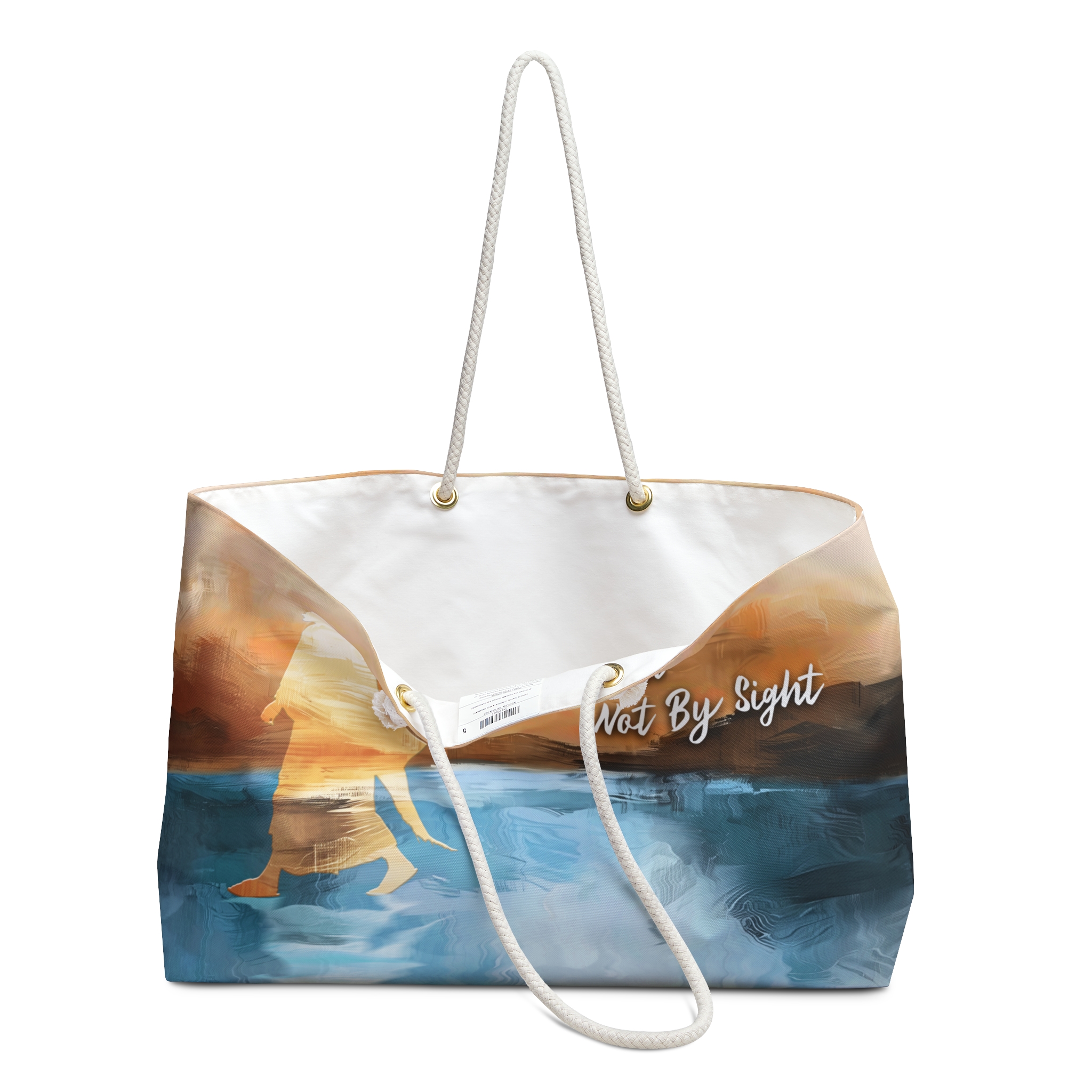 Walk By Faith Not By Sight - Boston Weekender Tote Bag 3 Walk By Faith Not By Sight - Boston Weekender Tote Bag - Image 3