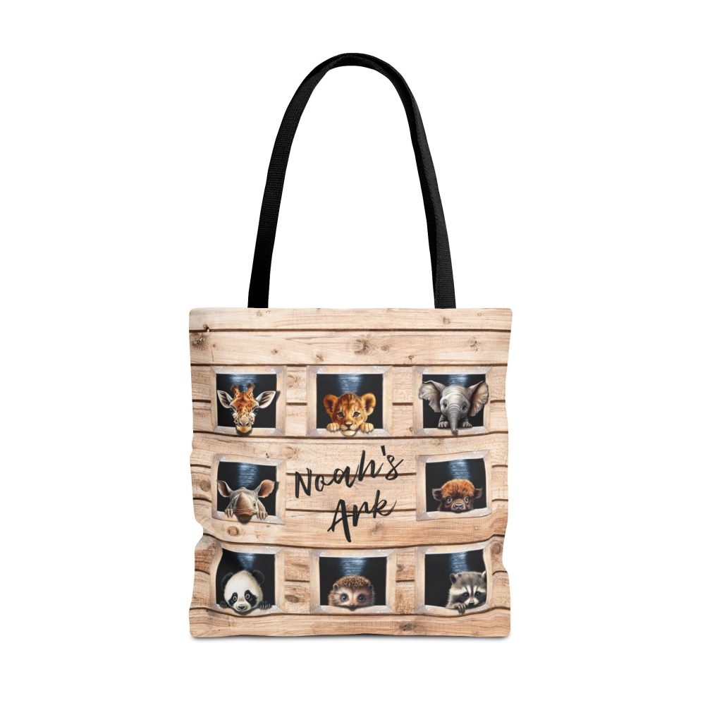 Noah's Ark Christian Tote Bag - Inspirational Bible Story Faith Tote Bag