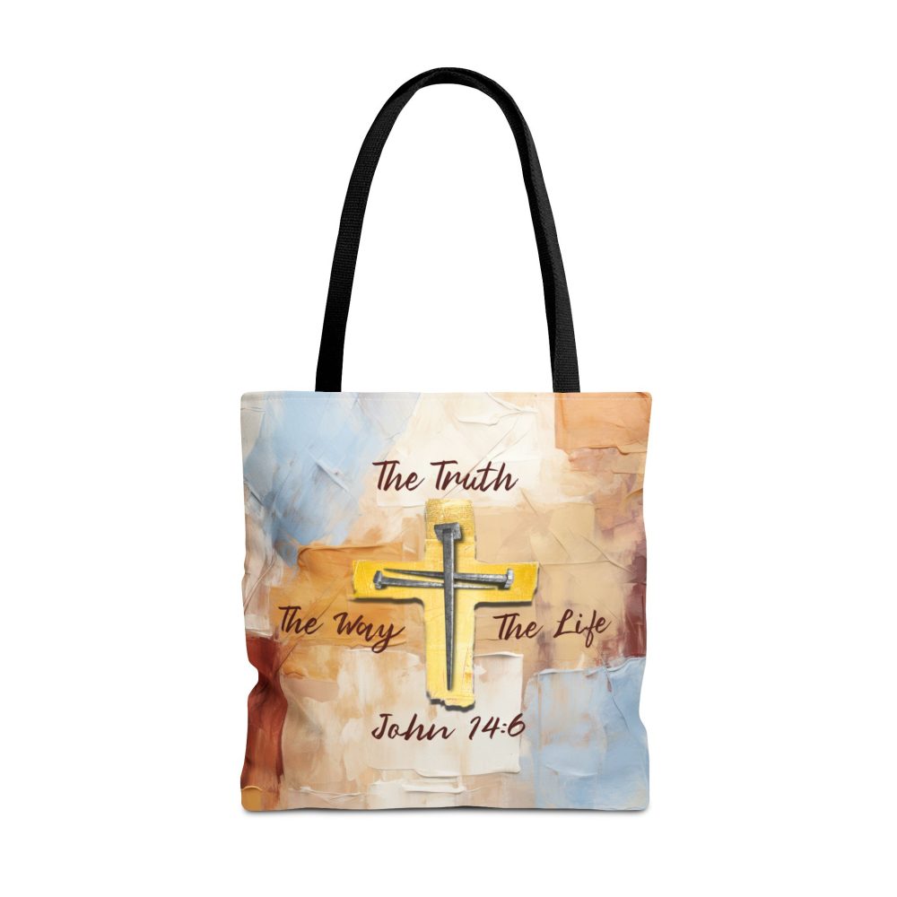 The Truth, The Way, The Life Christian Tote Bag - John 14:6 Inspirational Faith Tote Bag