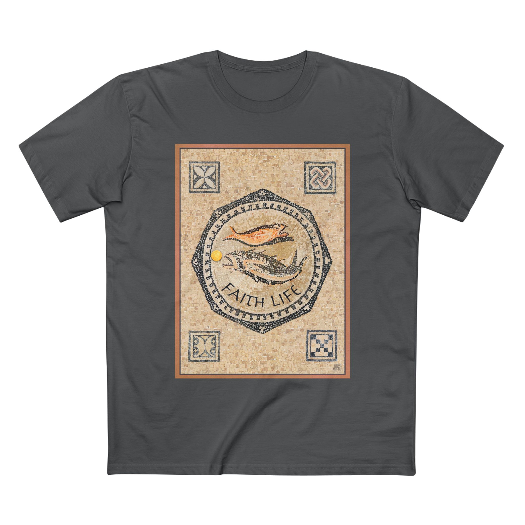 Christian Fish Mosaic T-Shirt - Faith Based T-Shirt Halo House Christian Fish Mosaic T-Shirt - Faith Based T-Shirt - Image 10