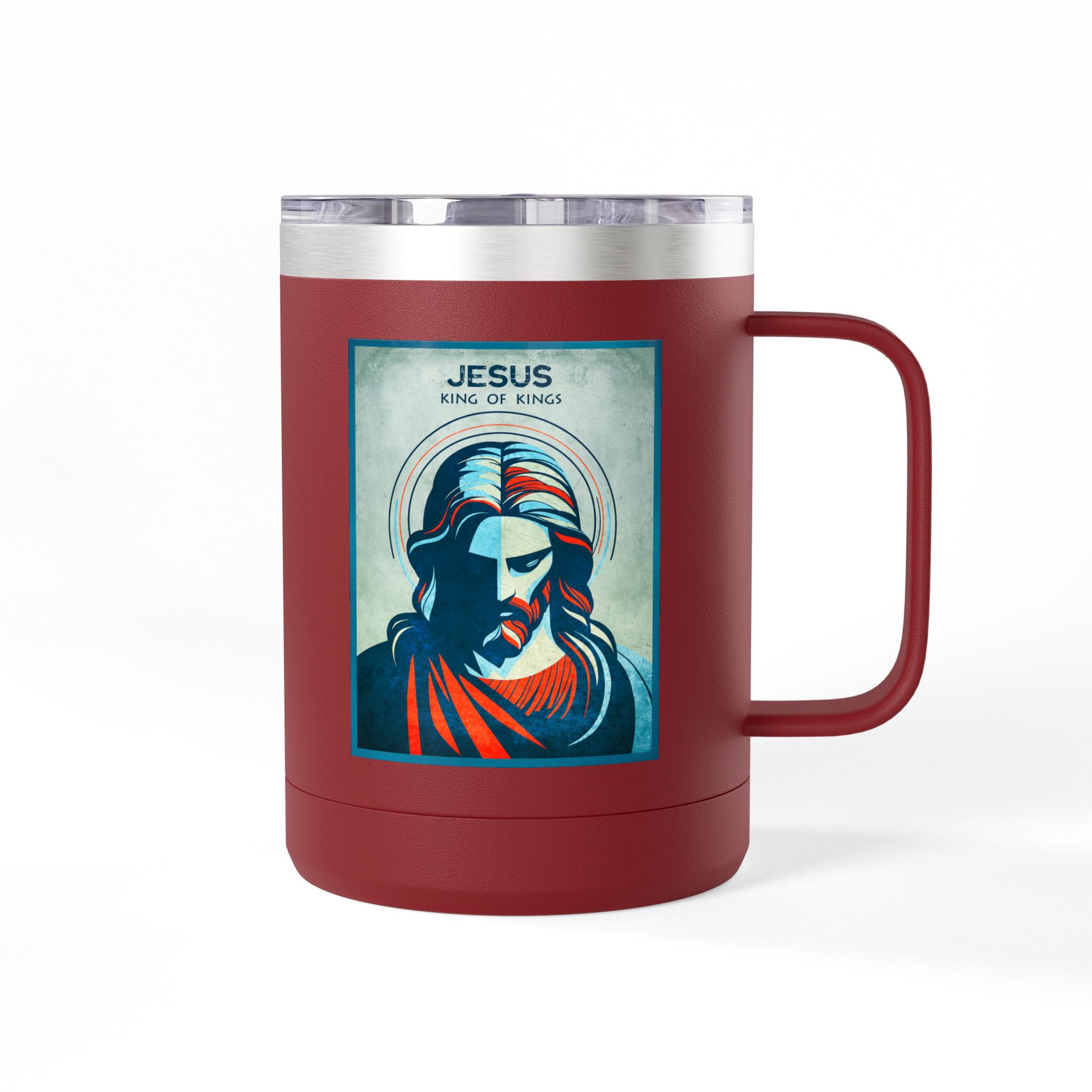 Jesus, King of Kings Christian Travel Mug - Bible Coffee Mug 15oz 10 Jesus, King of Kings Christian Travel Mug - Bible Coffee Mug 15oz - Image 10