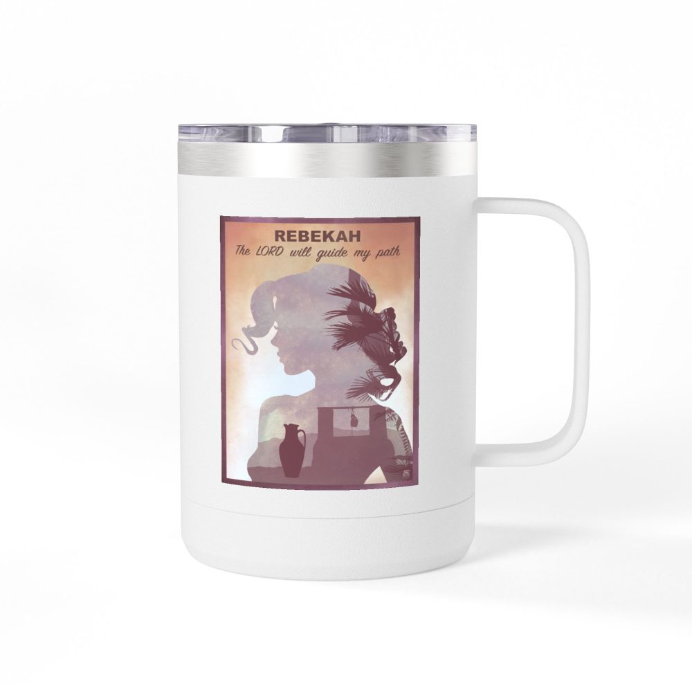 Rebekah, Destiny at the Well Christian Travel Mug - Bible Coffee Mug 15oz