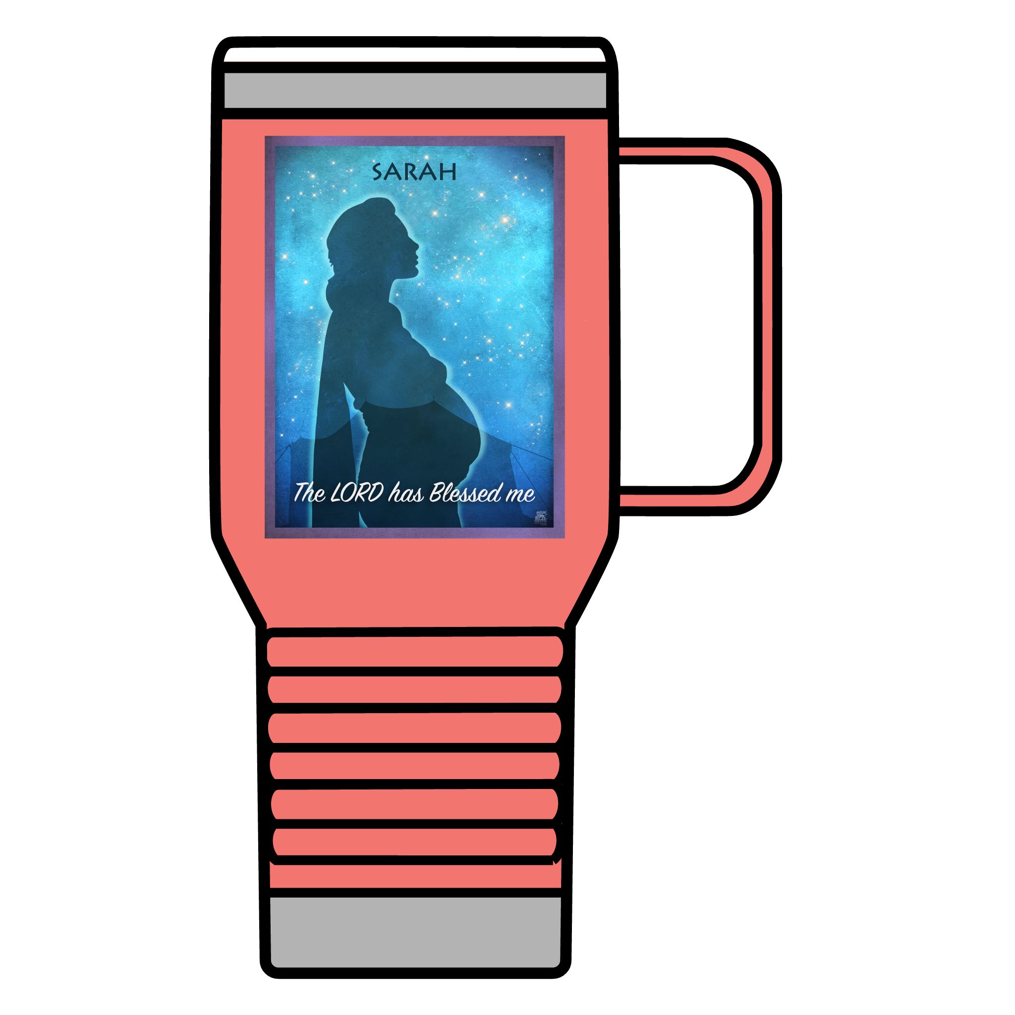 Sarah, The Promise of God: Inspirational Insulated Tumbler 20oz 3 Sarah, The Promise of God: Inspirational Insulated Tumbler 20oz - Image 3