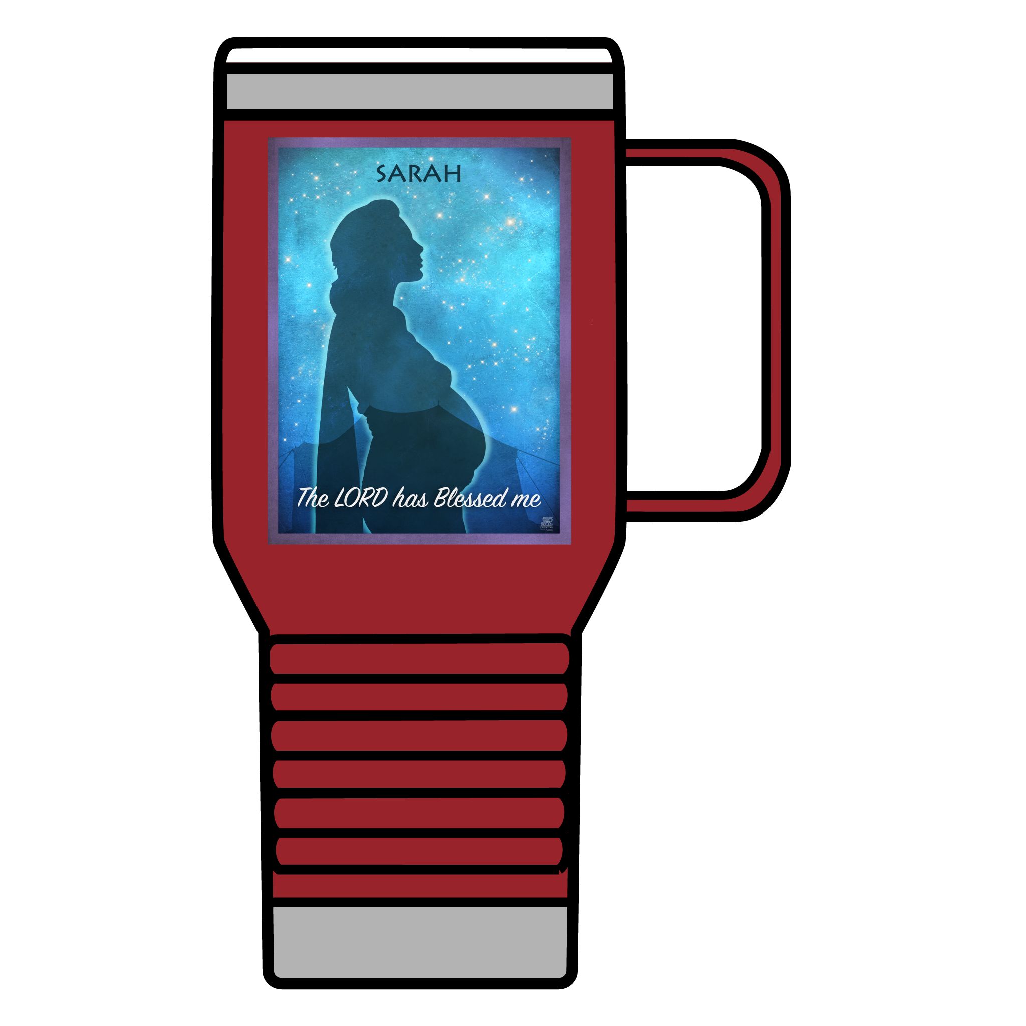 Sarah, The Promise of God: Inspirational Insulated Tumbler 20oz 5 Sarah, The Promise of God: Inspirational Insulated Tumbler 20oz - Image 5