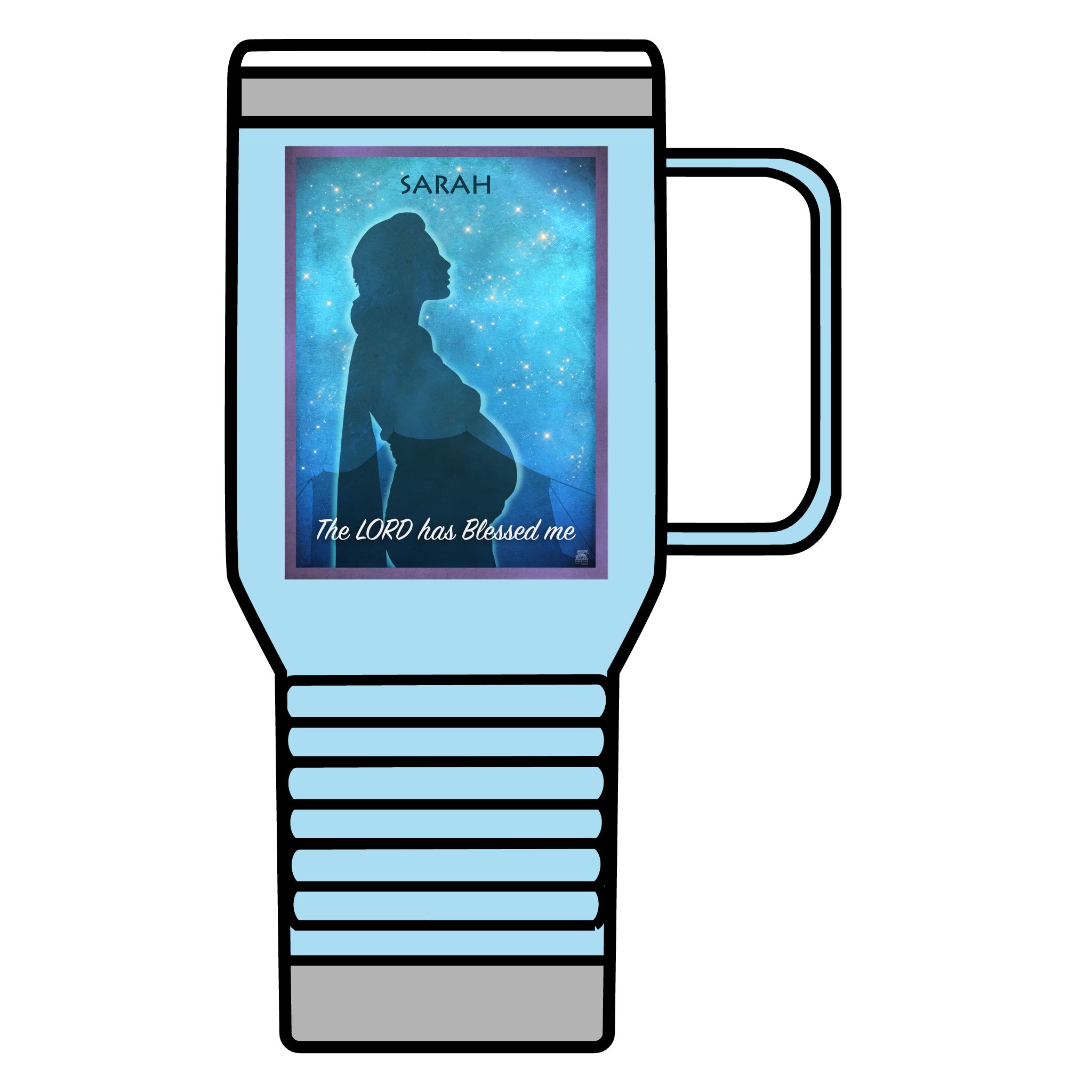 Sarah, The Promise of God: Inspirational Insulated Tumbler 20oz 9 Sarah, The Promise of God: Inspirational Insulated Tumbler 20oz - Image 9