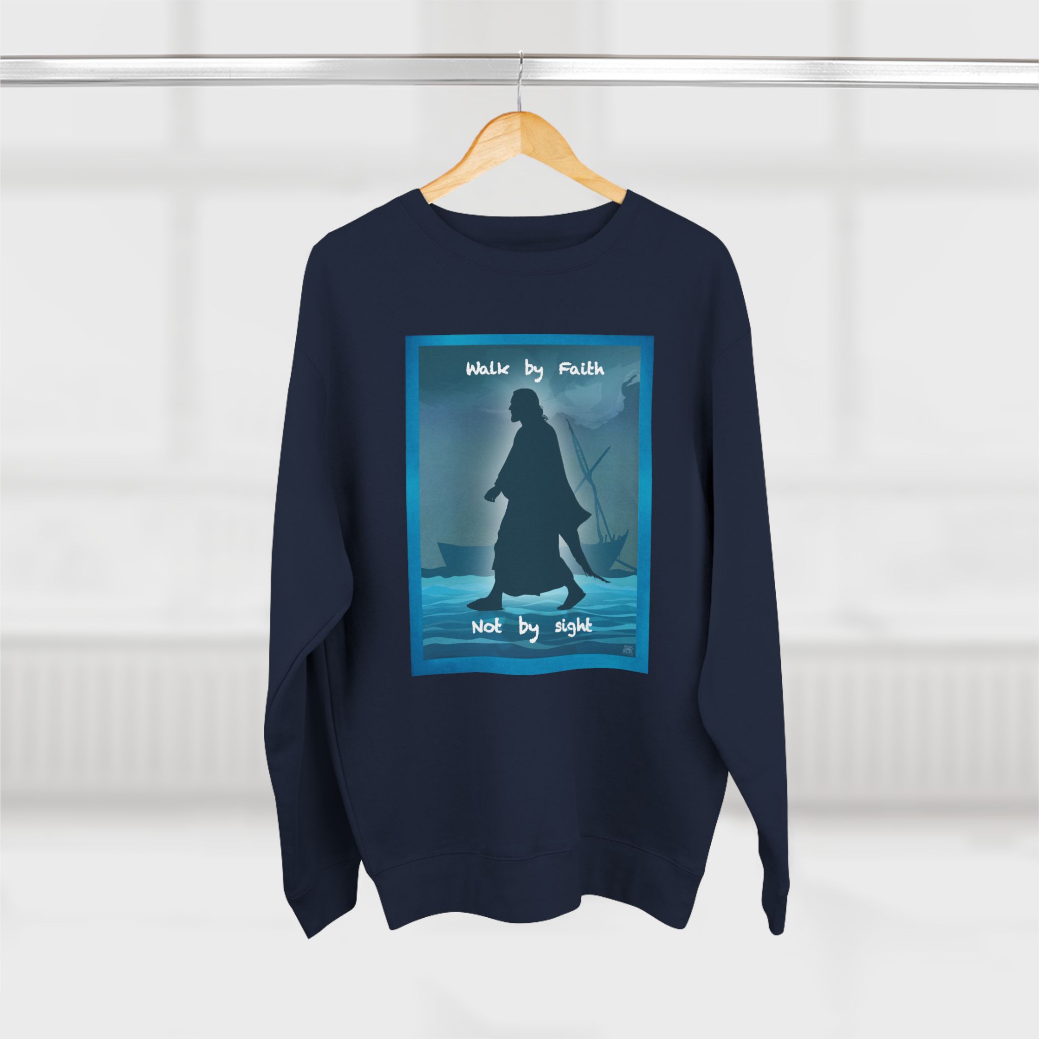 Jesus, Walk By Faith, Not by Sight: Sweatshirt Halo House Jesus, Walk By Faith, Not by Sight: Sweatshirt - Image 14