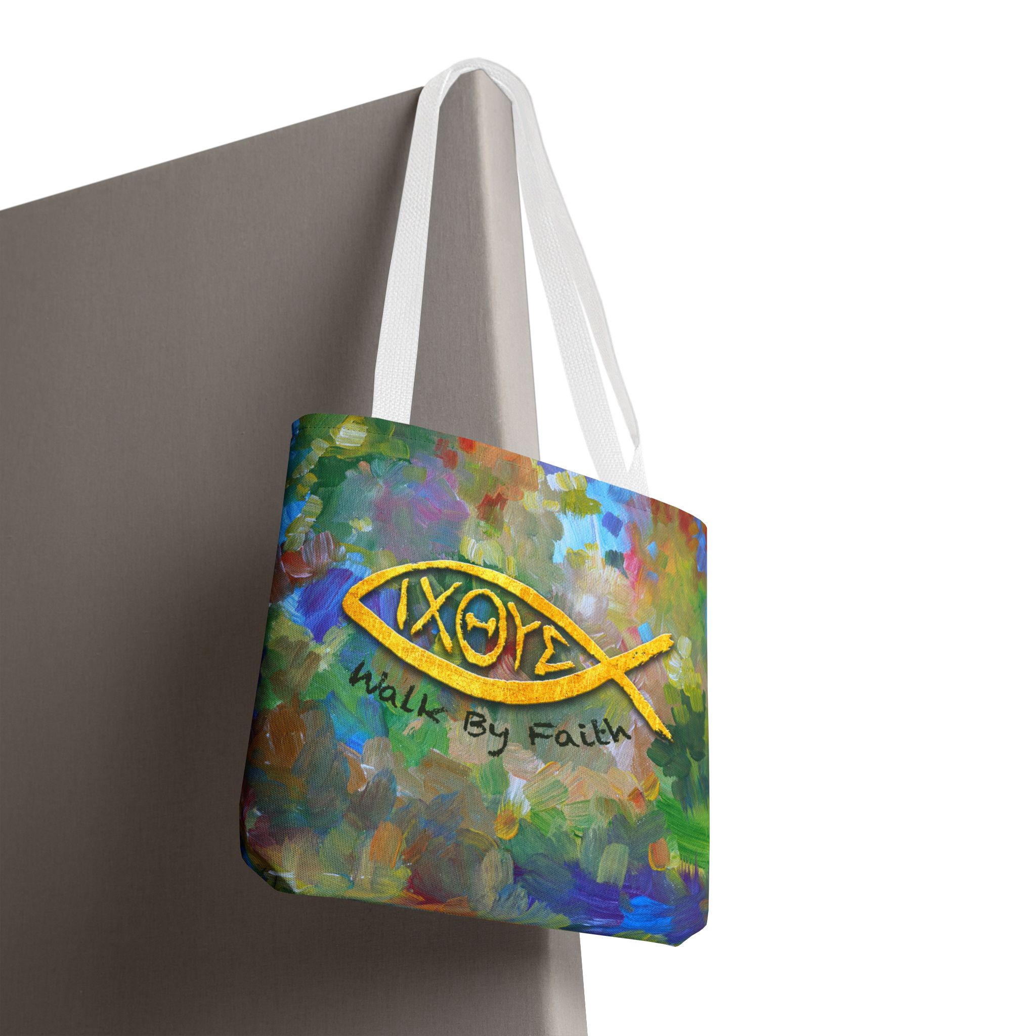 Walk by Faith Christian Tote Bag - Inspirational Faith Bag for Women 12 Walk by Faith Christian Tote Bag - Inspirational Faith Bag for Women - Image 12