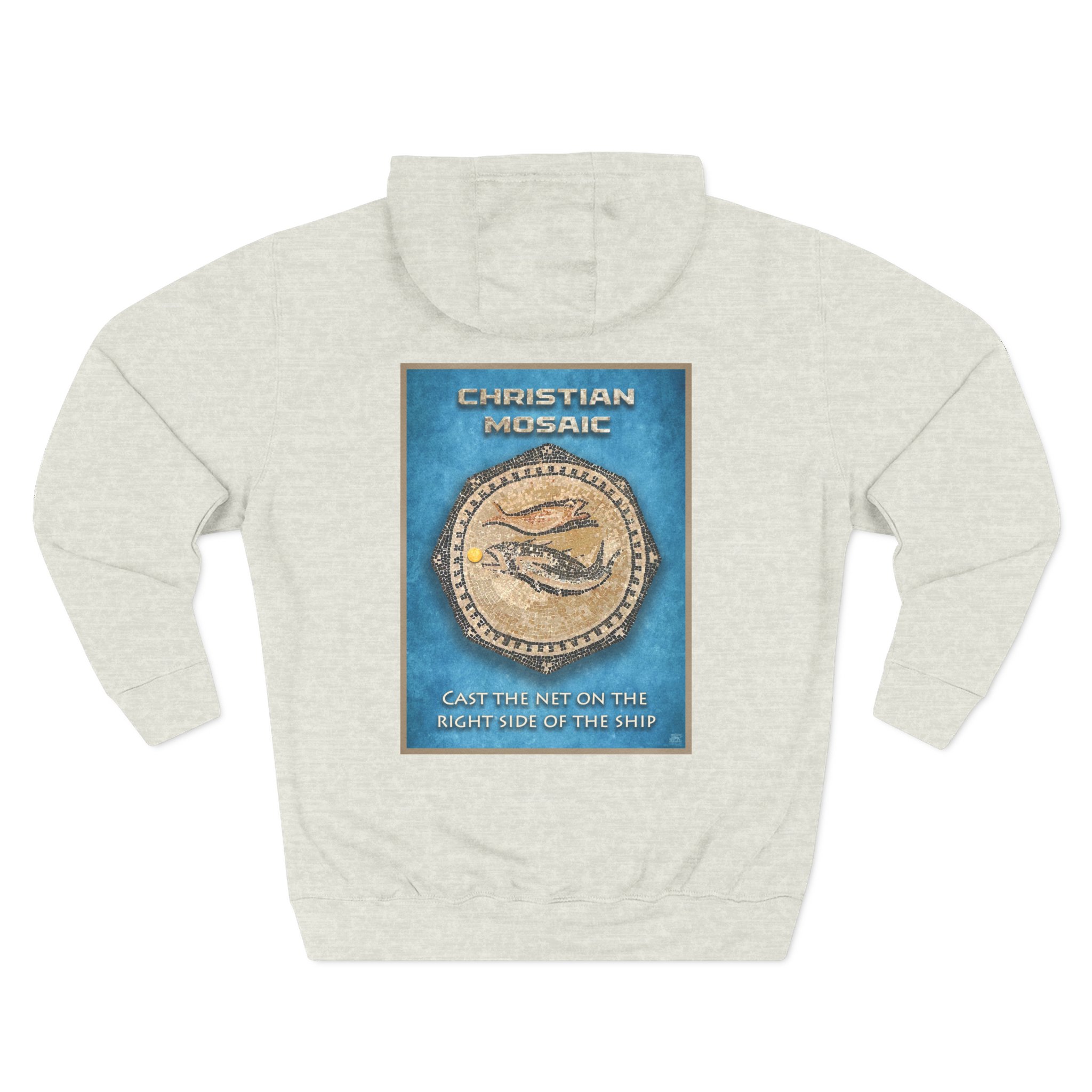 Christian Fish Blue Mosaic Hoodie - Faith Based Hoodie Halo House Christian Fish Blue Mosaic Hoodie - Faith Based Hoodie - Image 9
