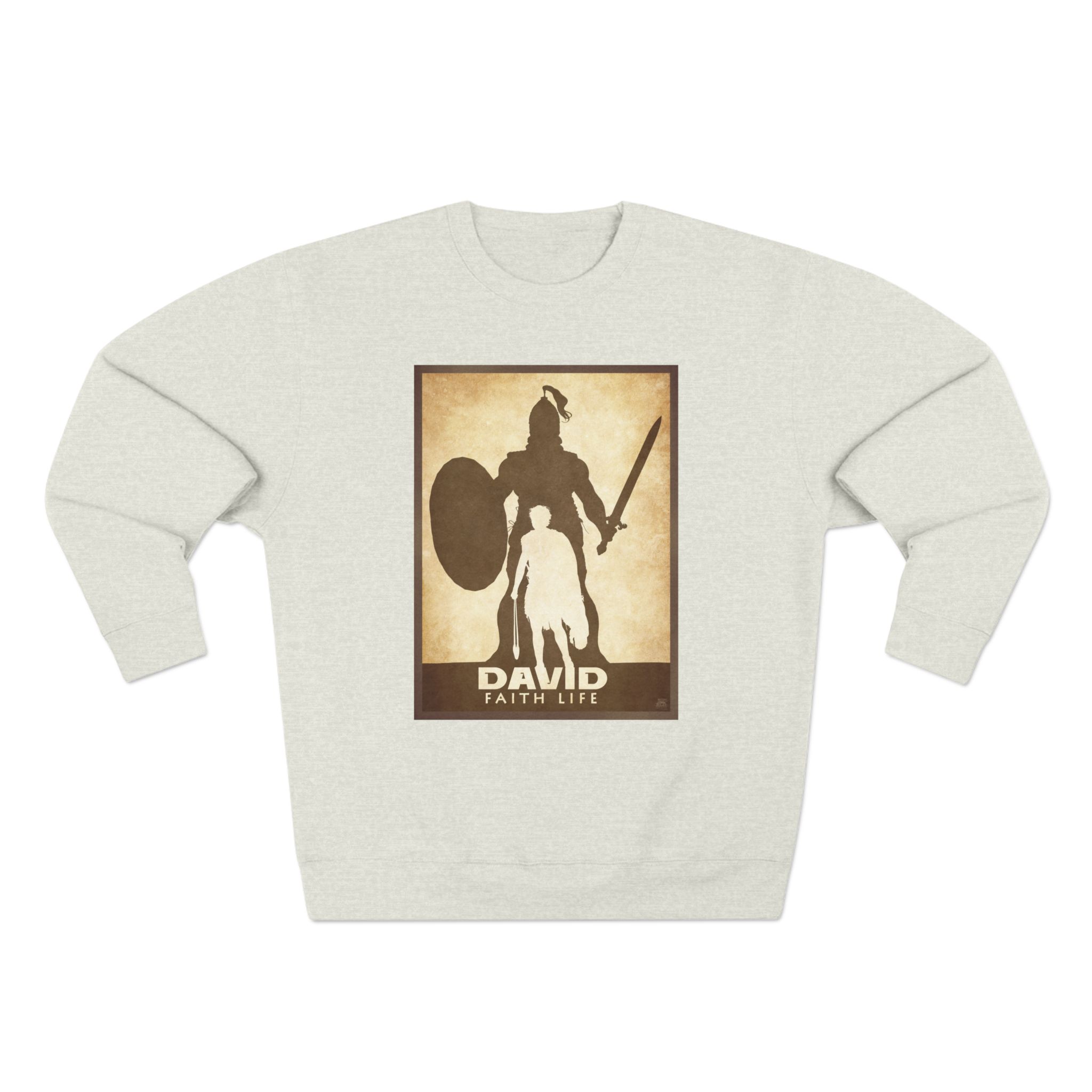 David and Goliath, Faith Life : Sweatshirt Halo House David and Goliath, Faith Life : Sweatshirt - Image 10