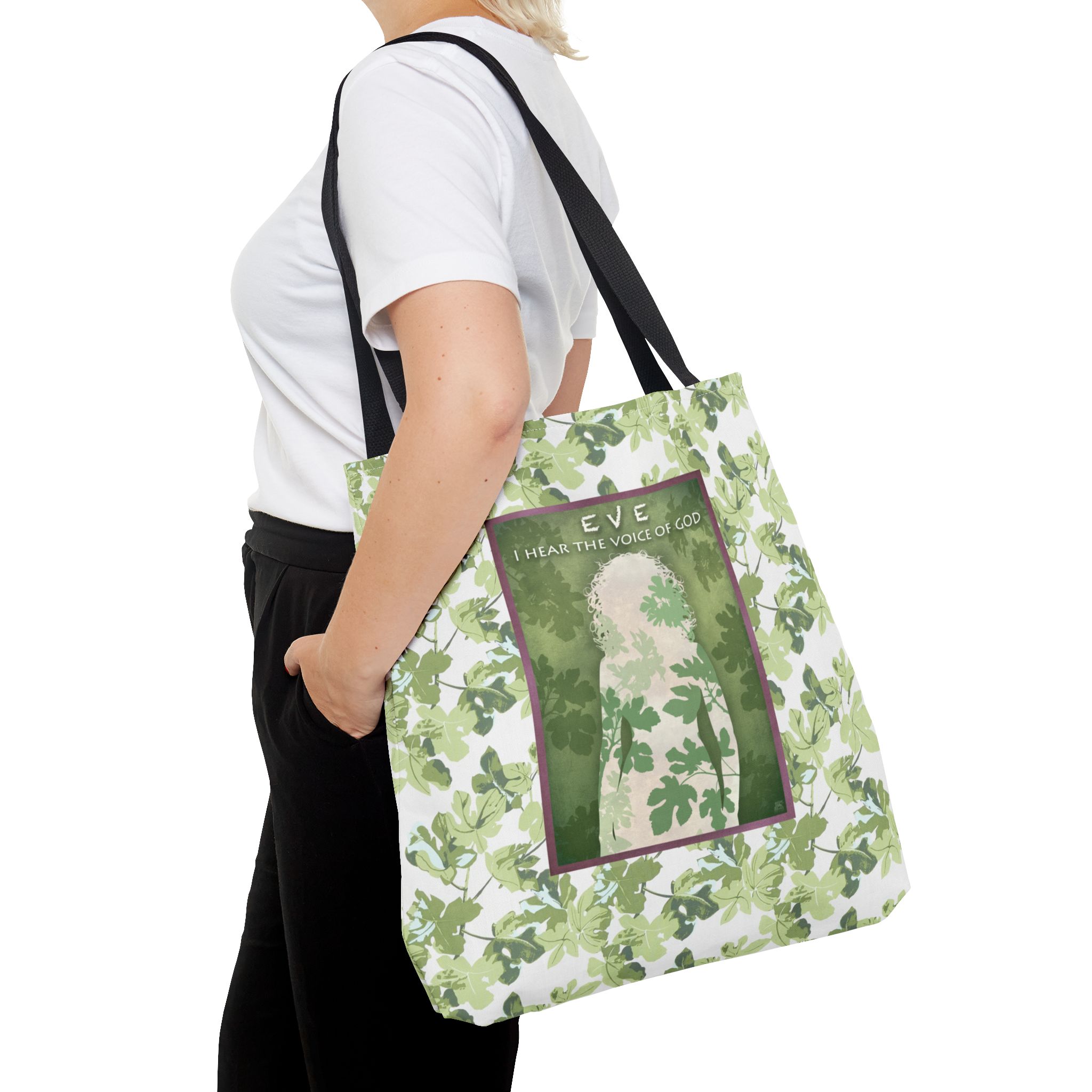 Eve, Garden of Eden Christian Tote Bag - Inspirational Biblical Faith Tote Bag 3 Eve, Garden of Eden Christian Tote Bag - Inspirational Biblical Faith Tote Bag - Image 3