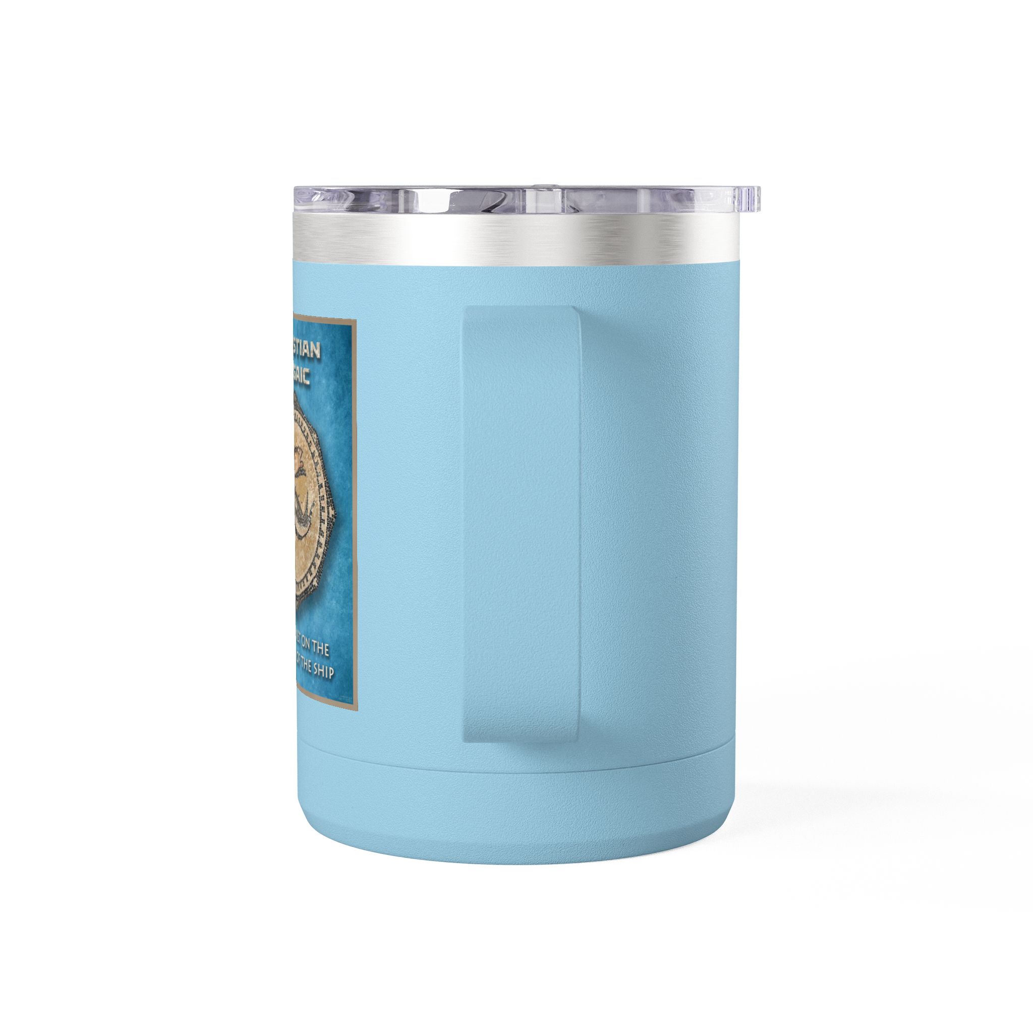 Christian Fish Historic Mosaic Travel Mug - Christian Coffee Mug 15oz 27 Christian Fish Historic Mosaic Travel Mug - Christian Coffee Mug 15oz - Image 27