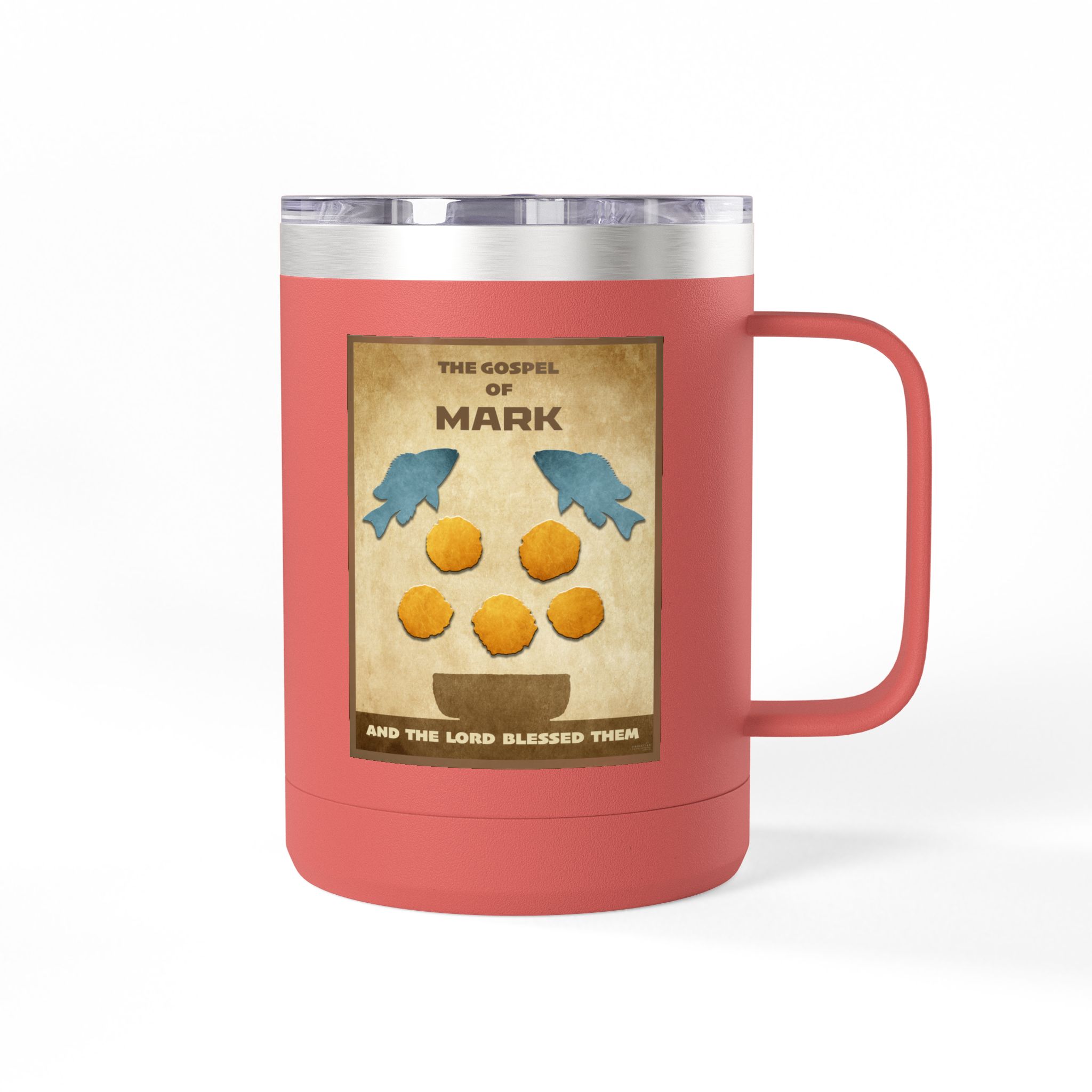 Gospel of Mark Christian Travel Mug - Bible Coffee Mug 15oz 6 Gospel of Mark Christian Travel Mug - Bible Coffee Mug 15oz - Image 6