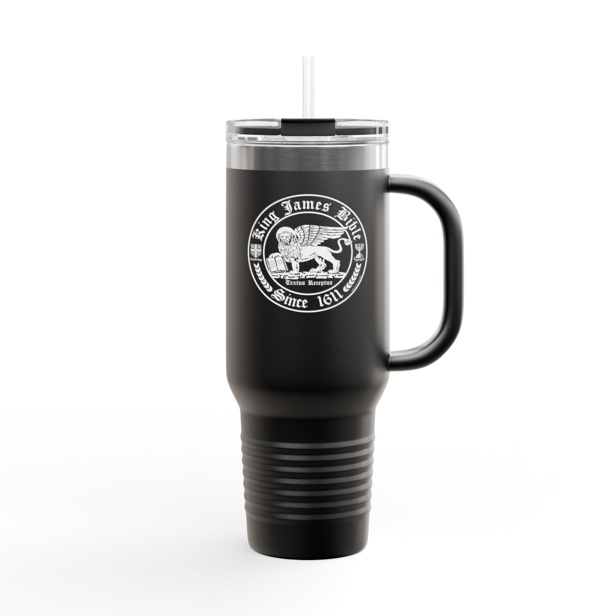 King James Bible White Lion Logo - Christian Tumbler 40oz - KJV Tumbler 1 King James Bible White Lion Logo - Christian Tumbler 40oz - KJV Tumbler