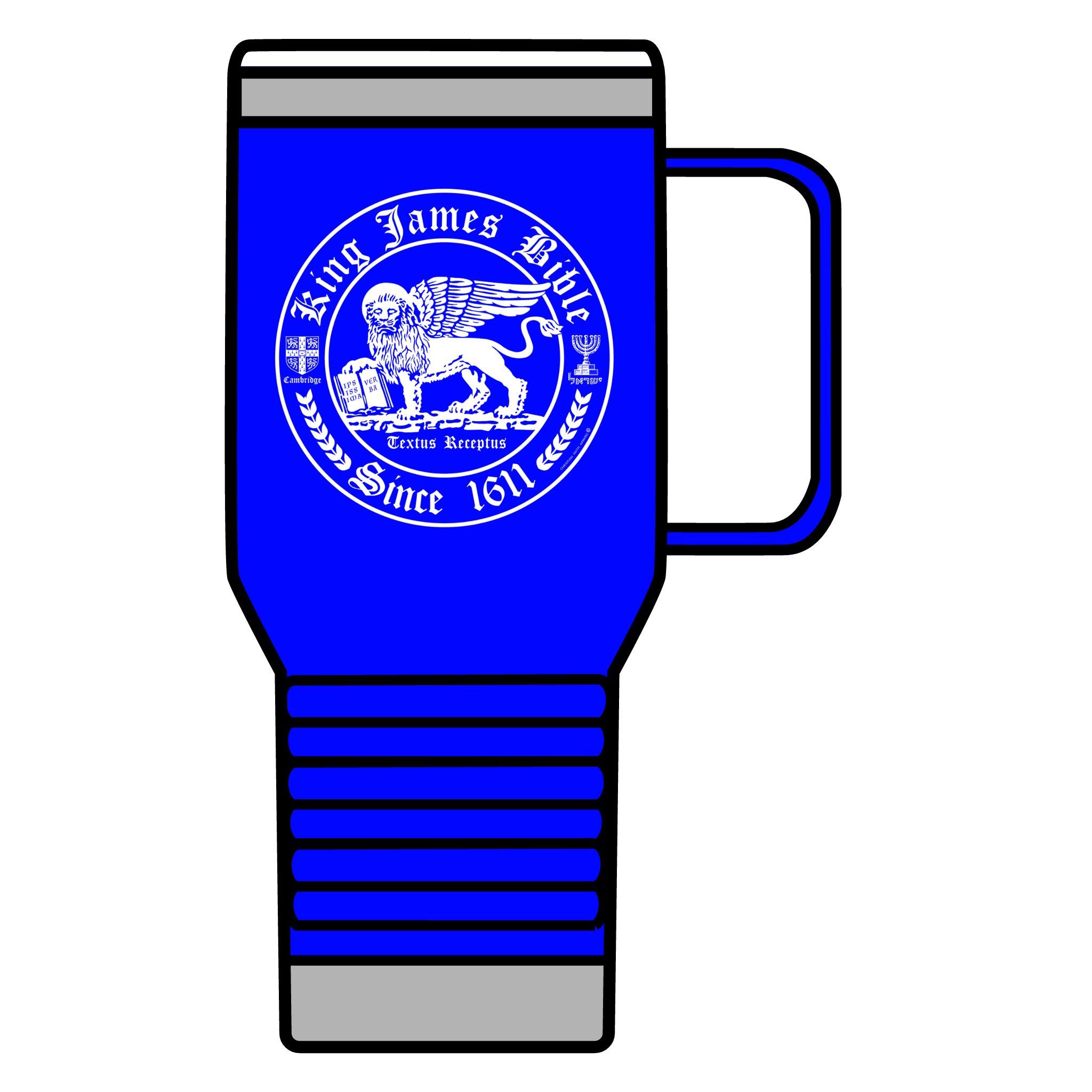 King James Bible White Lion Christian Tumbler 20oz - KJV Tumbler Halo House King James Bible White Lion Christian Tumbler 20oz - KJV Tumbler - Image 17