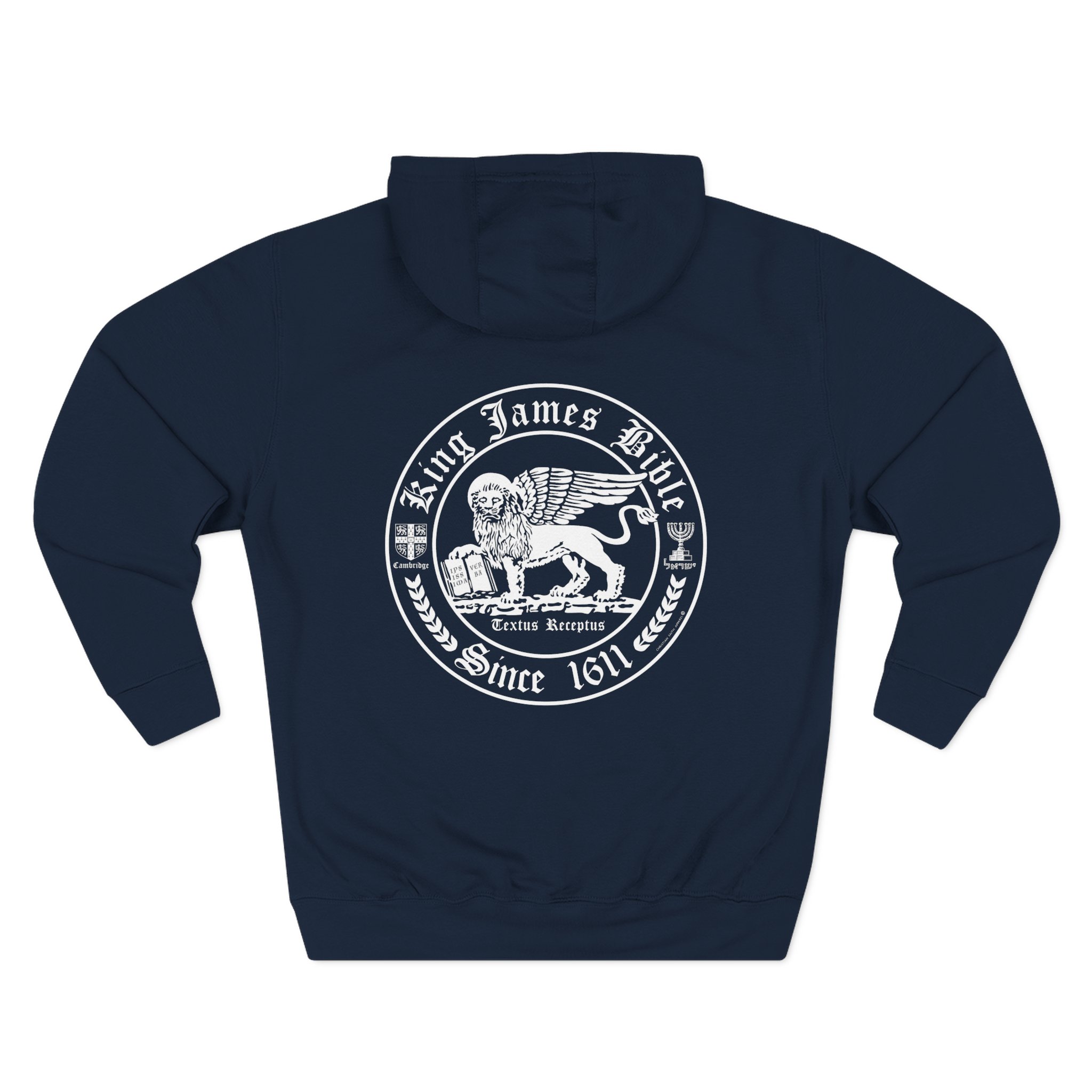 Christian KJV Bible White Lion Hoodie - Faith Based Hoodie Halo House Christian KJV Bible White Lion Hoodie - Faith Based Hoodie - Image 5