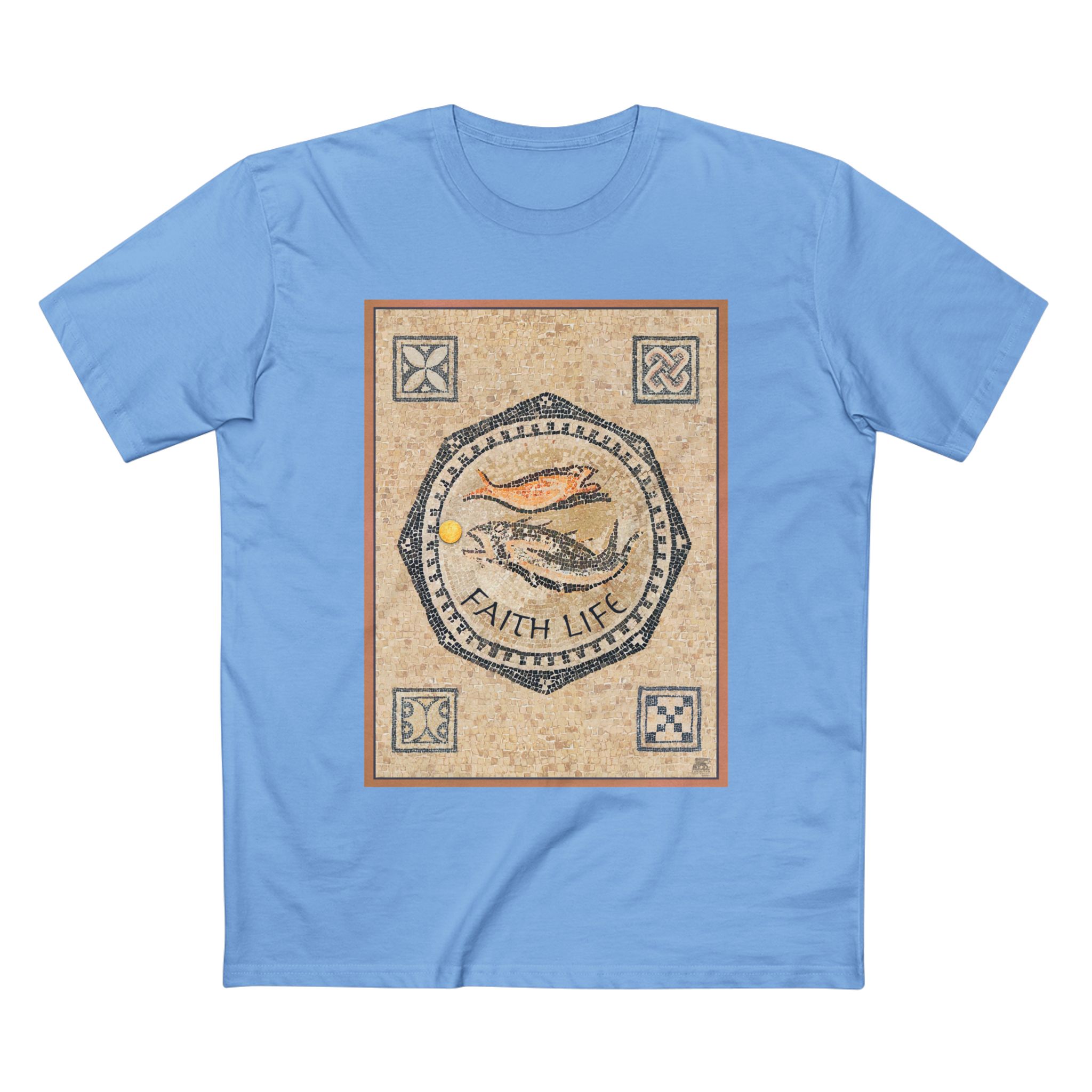 Christian Fish Mosaic T-Shirt - Faith Based T-Shirt Halo House Christian Fish Mosaic T-Shirt - Faith Based T-Shirt - Image 13