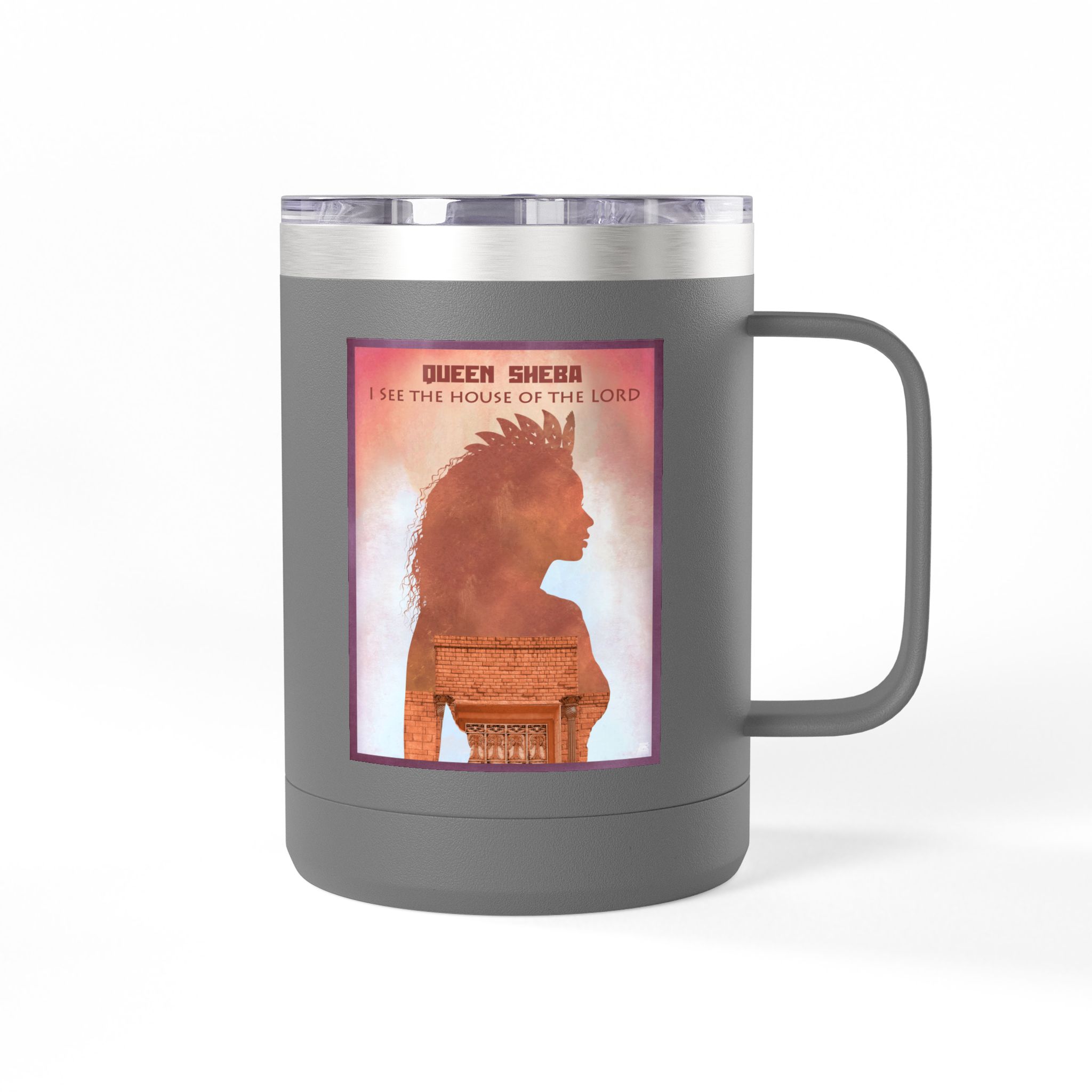 Queen Sheba, I see the House of the Lord Christian Travel Mug - Bible Coffee Mug 15oz 46 Queen Sheba, I see the House of the Lord Christian Travel Mug - Bible Coffee Mug 15oz - Image 46