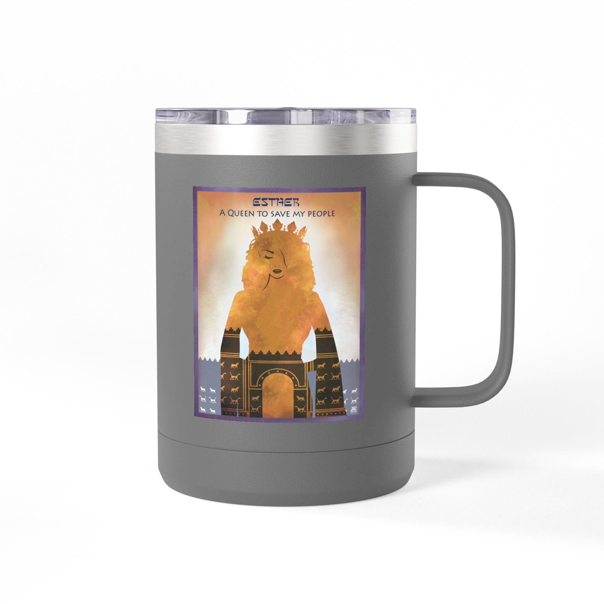 Esther, A Queen to Save My People Christian Travel Mug - Bible Coffee Mug 15oz 50 Esther, A Queen to Save My People Christian Travel Mug - Bible Coffee Mug 15oz - Image 50