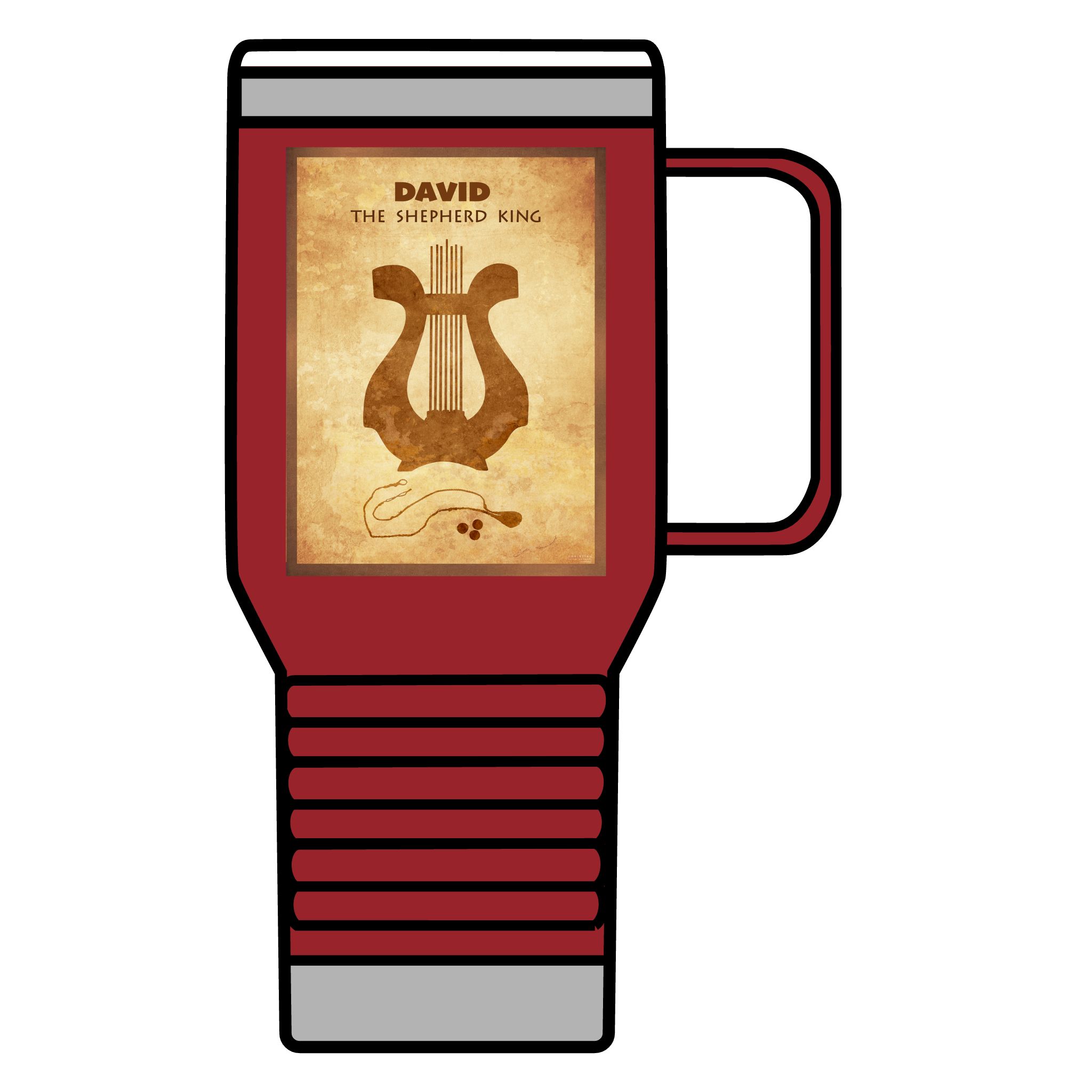 David the Shepherd King: Inspirational Insulated Tumbler 20oz 3 David the Shepherd King: Inspirational Insulated Tumbler 20oz - Image 3